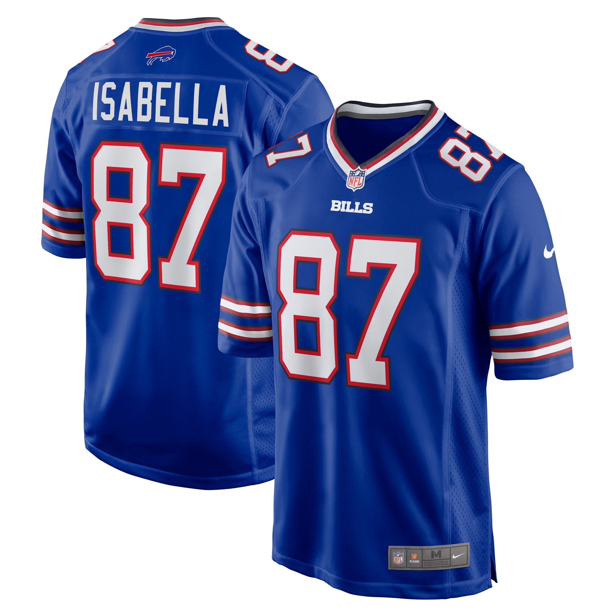 Men's Buffalo Bills Andy Isabella Royal Team Game Jersey JS8448 nicesnker