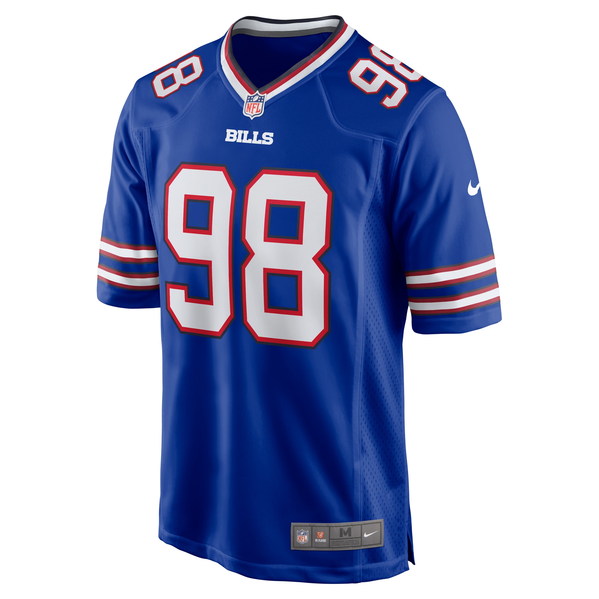 Alternative view of Men's Buffalo Bills Austin Johnson Royal Game Jersey JS1275 nicesnker