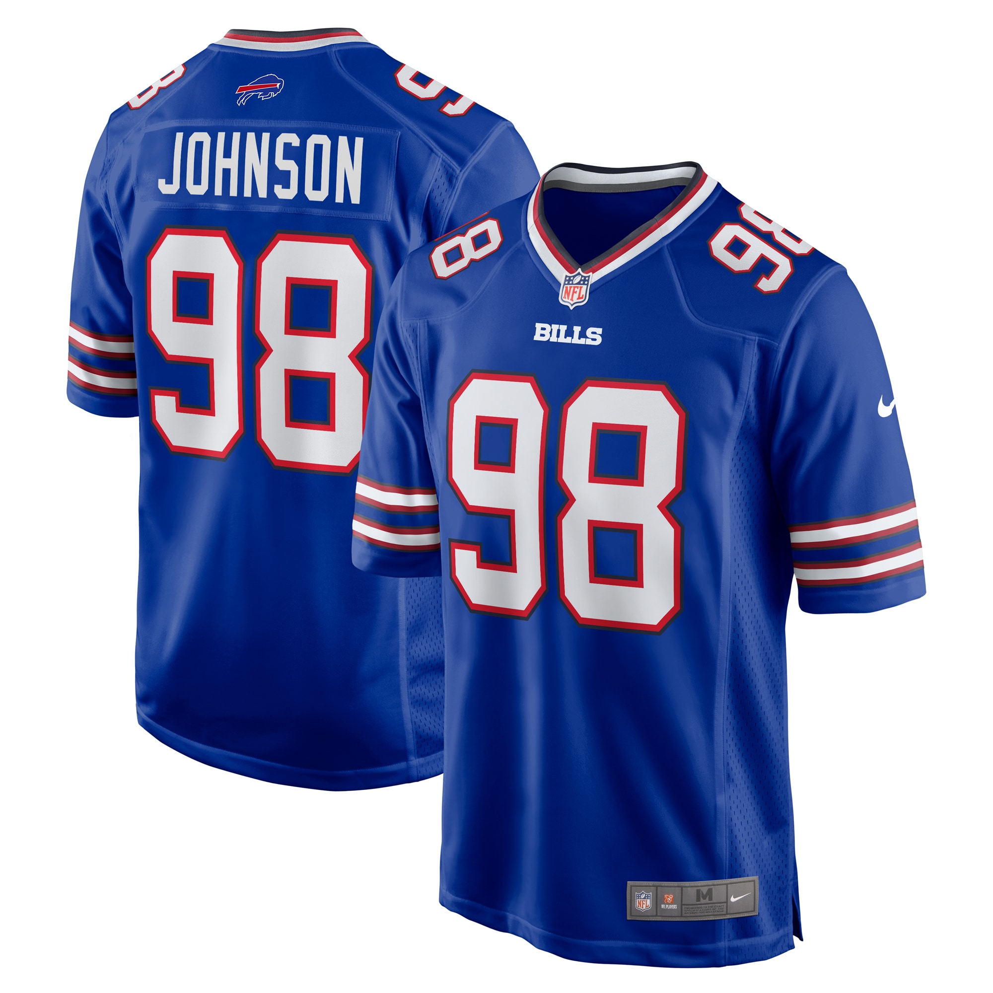 Men's Buffalo Bills Austin Johnson Royal Game Jersey JS1275 nicesnker