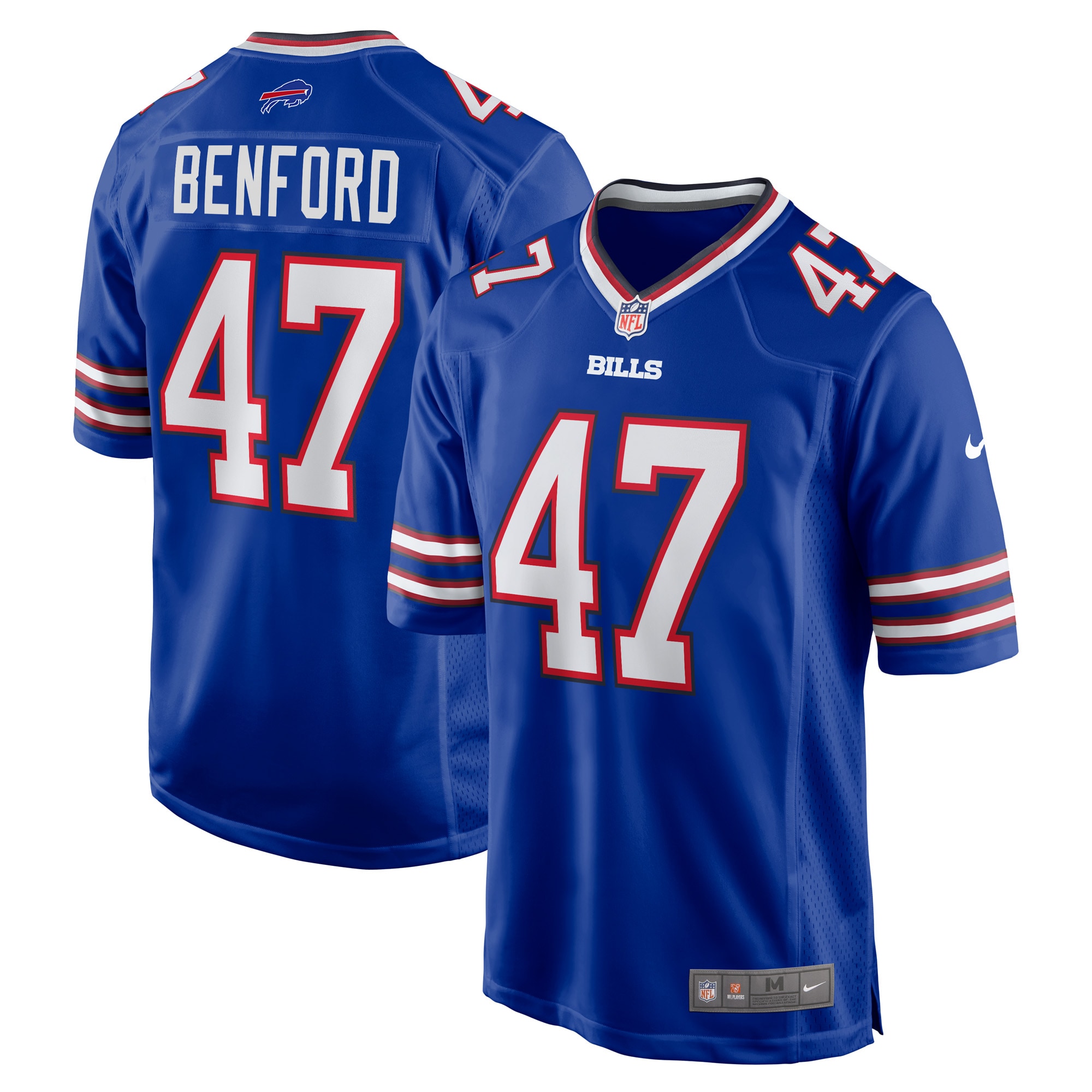 Men's Buffalo Bills Christian Benford Royal Game Jersey JS5638 nicesnker