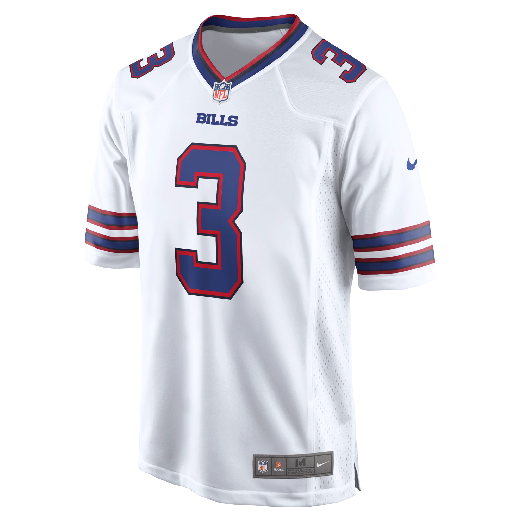 Alternative view of Men's Buffalo Bills Damar Hamlin White Game Jersey JS1566 nicesnker