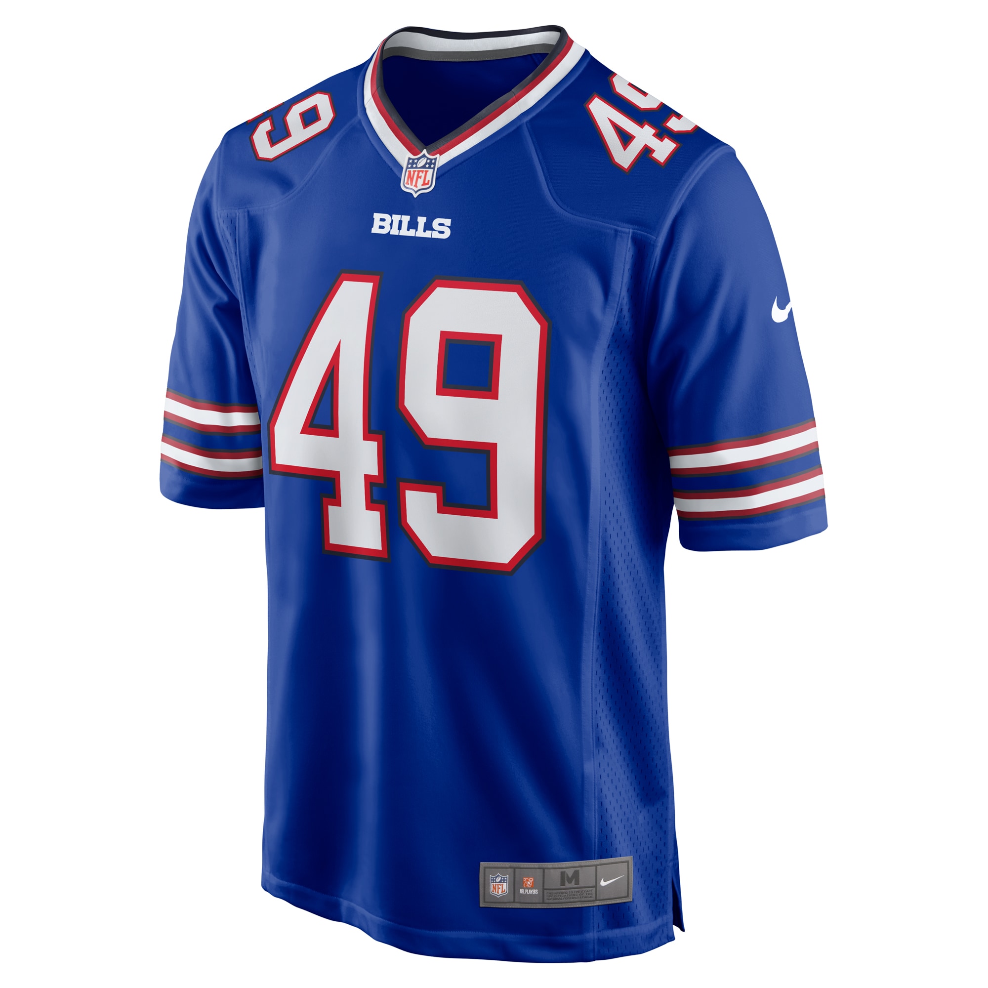 Alternative view of Men's Buffalo Bills DaShaun White Royal Team Game Jersey JS8668 nicesnker