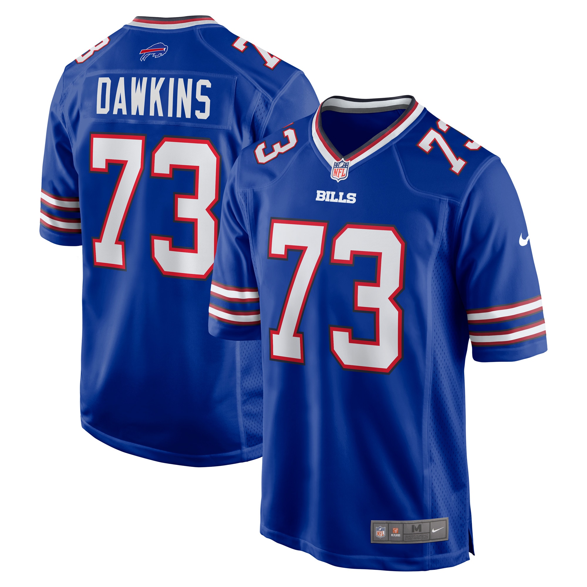 Men's Buffalo Bills Dion Dawkins Royal Game Player Jersey JS3239 nicesnker