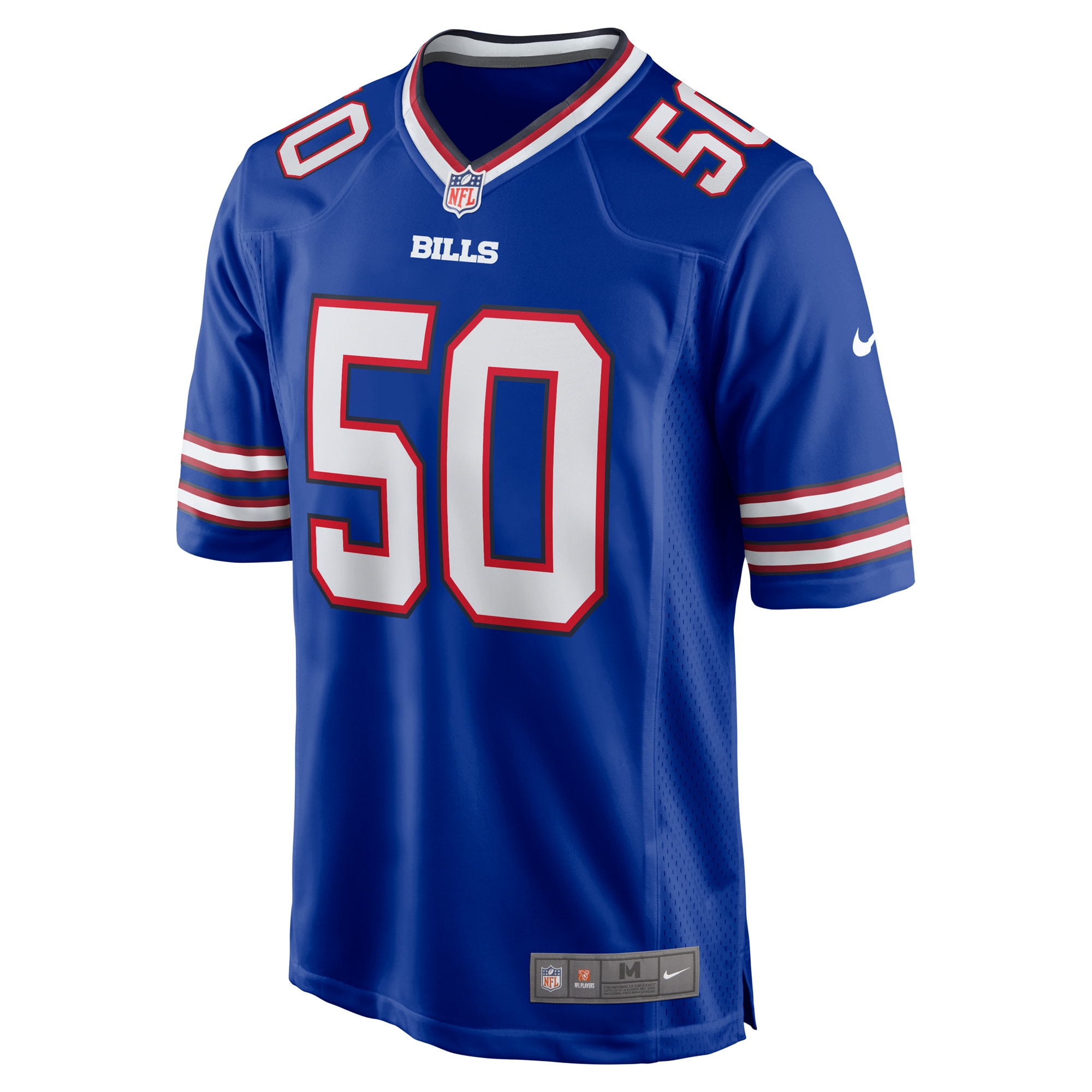 Alternative view of Men's Buffalo Bills Gregory Rousseau Royal Game Player Jersey JS3516 nicesnker