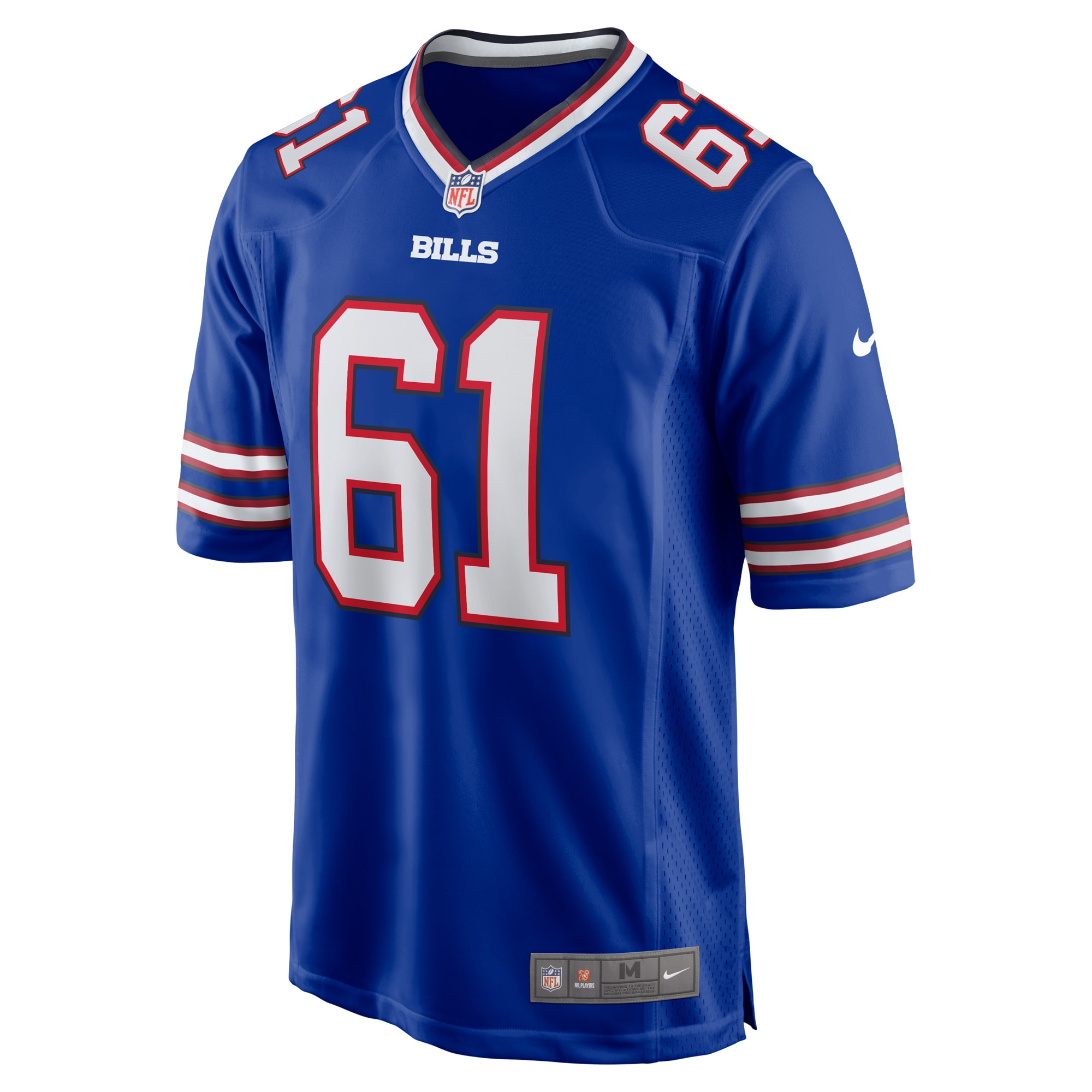 Alternative view of Men's Buffalo Bills Gunner Britton Royal Game Jersey JS7670 nicesnker