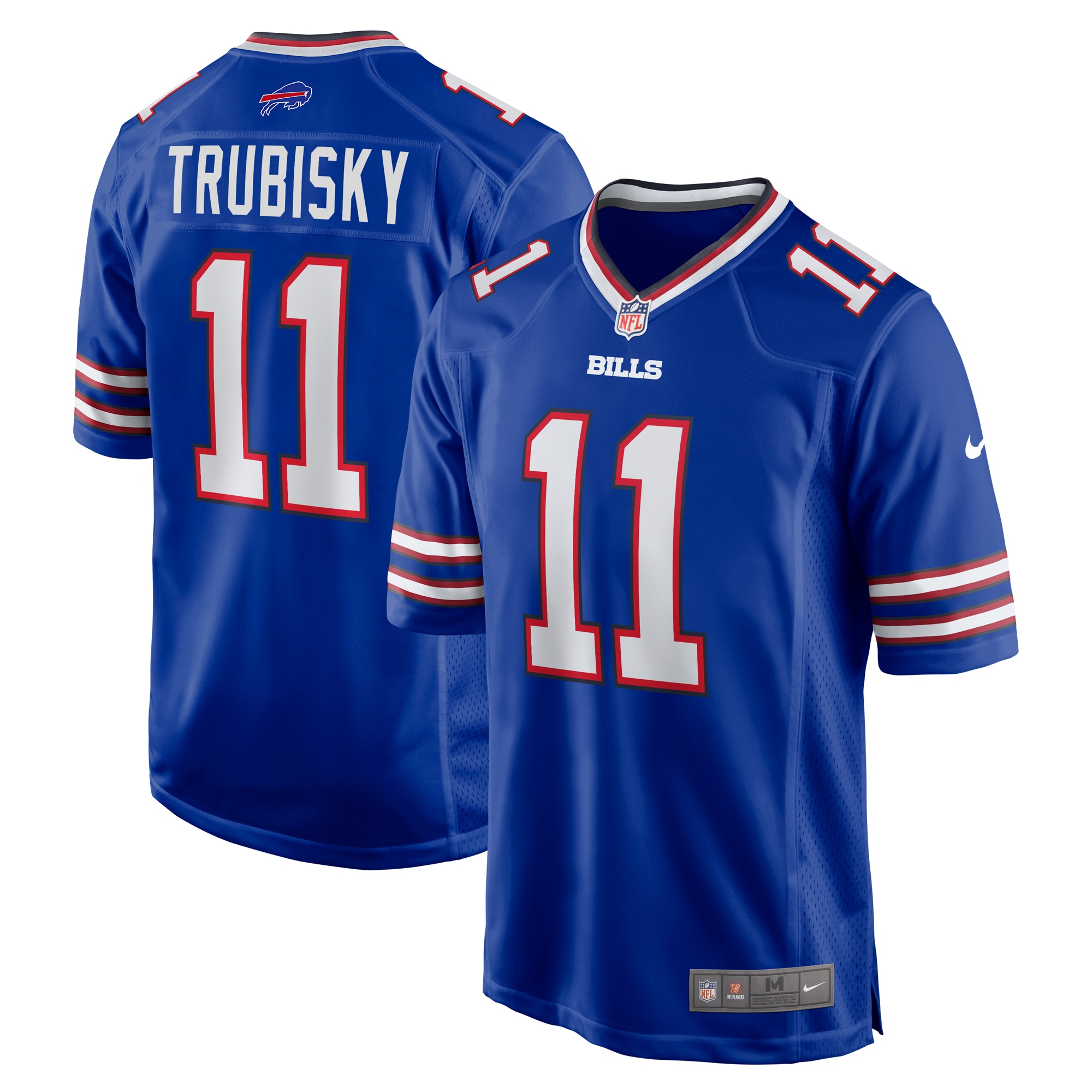 Men's Buffalo Bills Mitchell Trubisky Royal Game Jersey JS3783 nicesnker