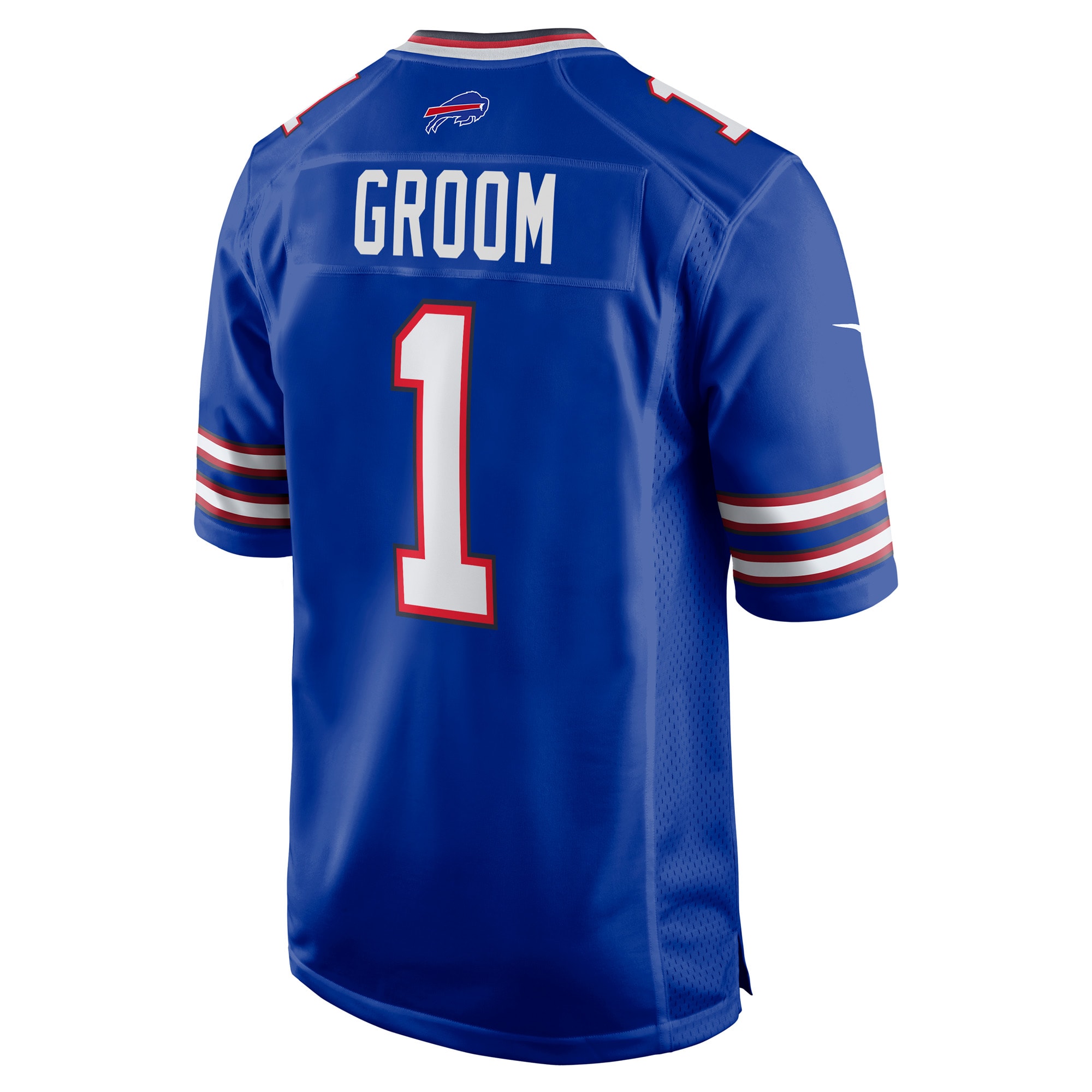 Men's Buffalo Bills Number 1 Groom Royal Game Jersey JS9742 nicesnker - Image 3