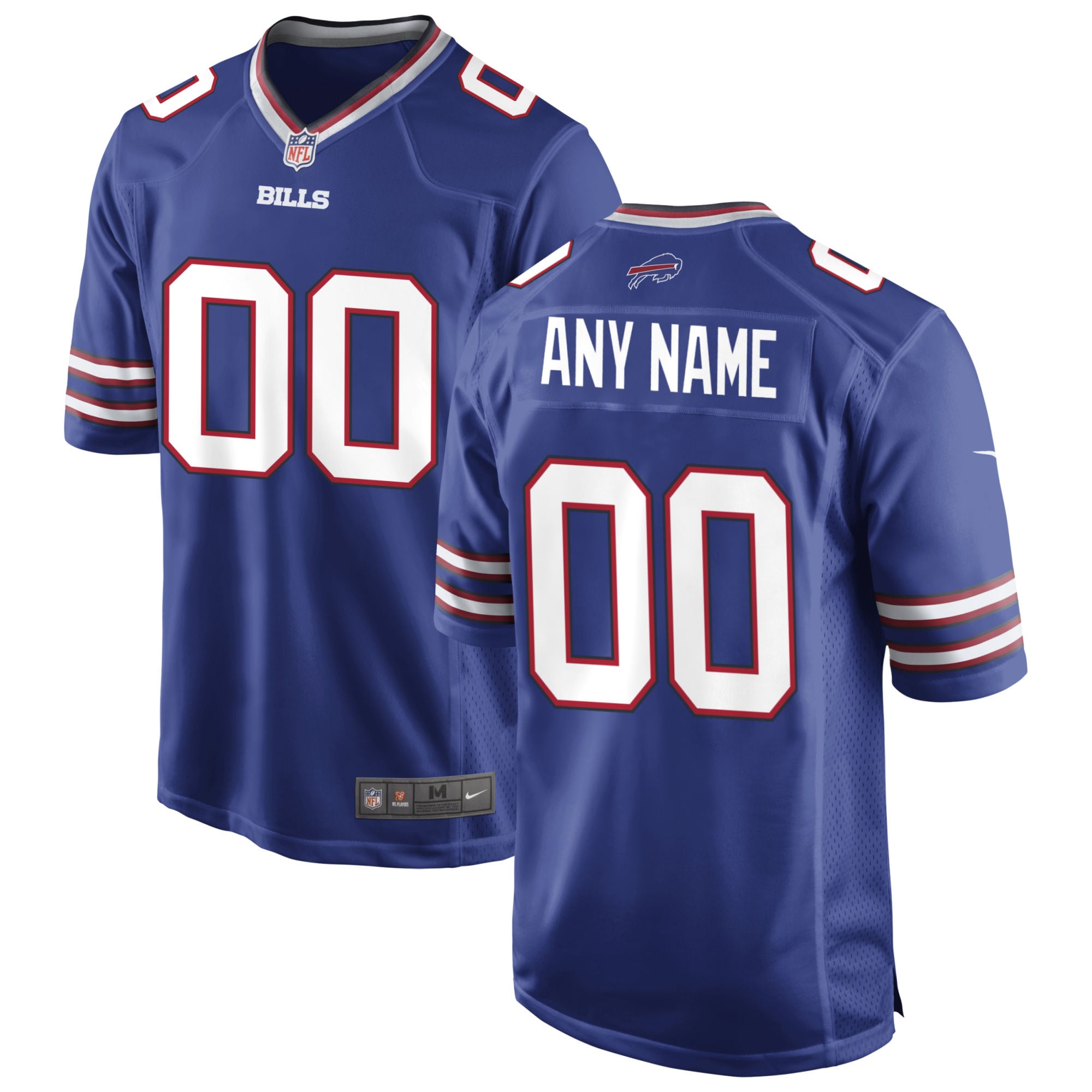 Men's Buffalo Bills Royal Custom Game Jersey JS3740 nicesnker