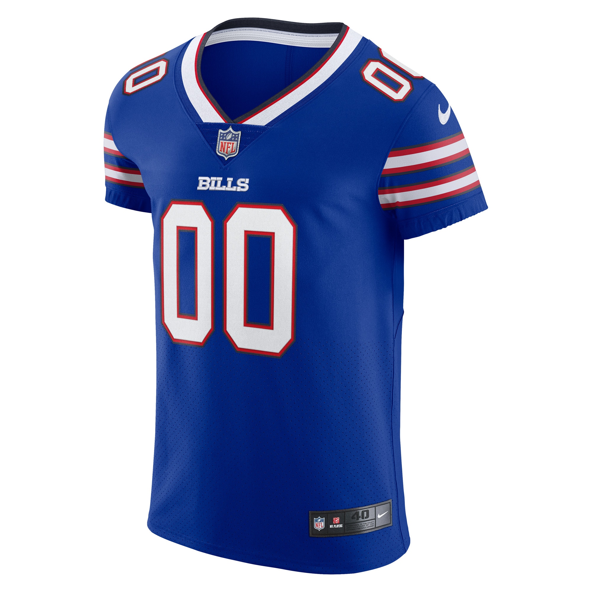 Alternative view of Men's Buffalo Bills Royal Vapor Elite Custom Jersey JS2665 nicesnker