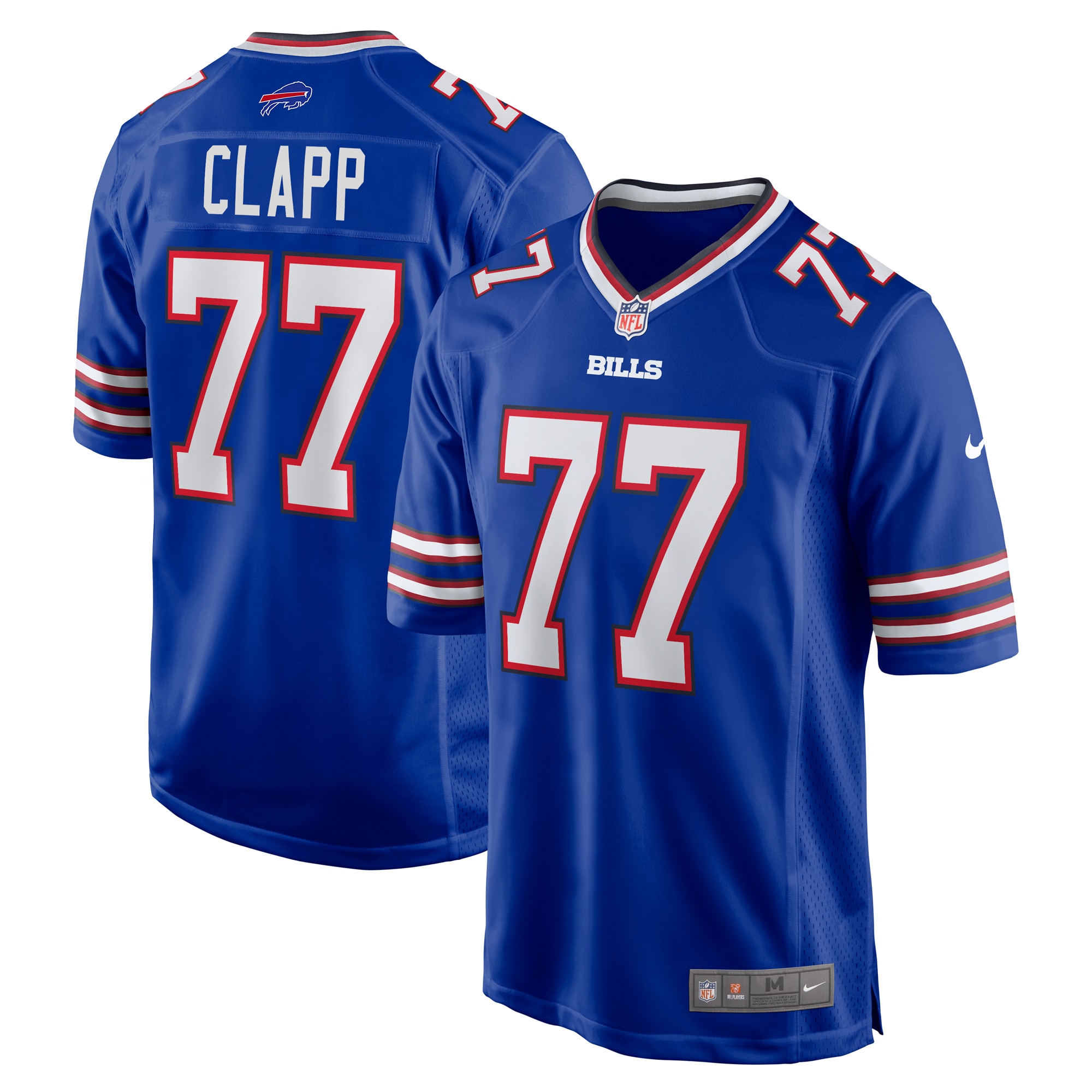 Men's Buffalo Bills Will Clapp Royal Game Jersey JS7445 nicesnker