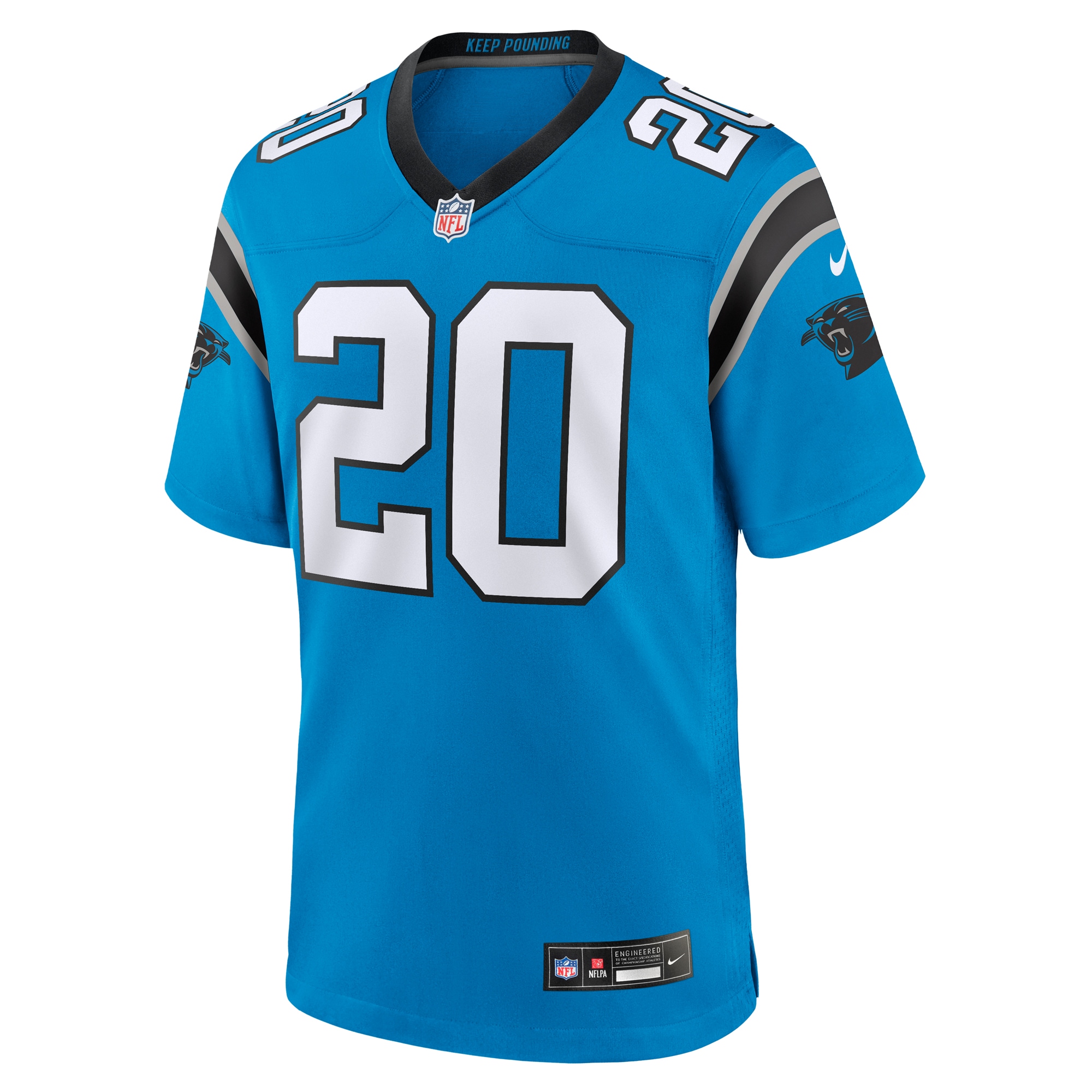 Alternative view of Men's Carolina Panthers Eric Rowe Blue Alternate Game Jersey JS5940 nicesnker