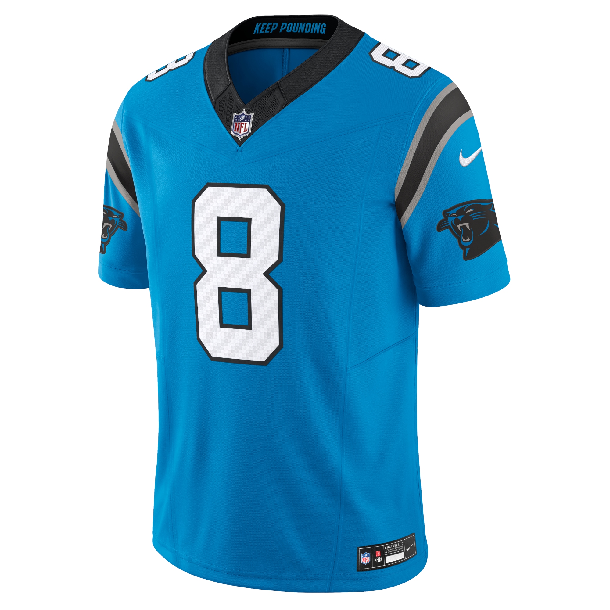 Alternative view of Men's Carolina Panthers Jaycee Horn Blue Vapor F.U.S.E. Limited Jersey JS8097 nicesnker