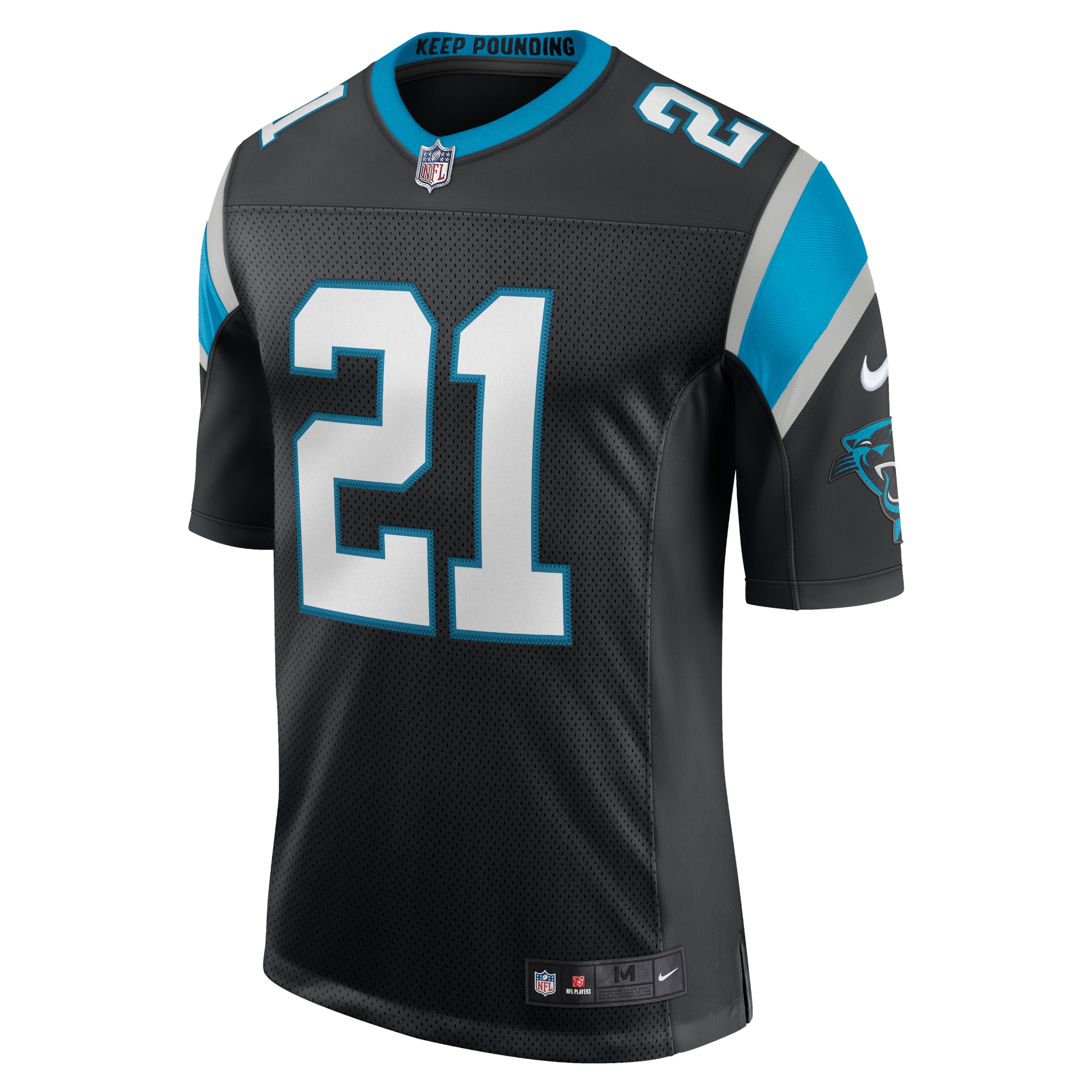 Alternative view of Men's Carolina Panthers Jeremy Chinn Black Vapor Limited Jersey JS7829 nicesnker
