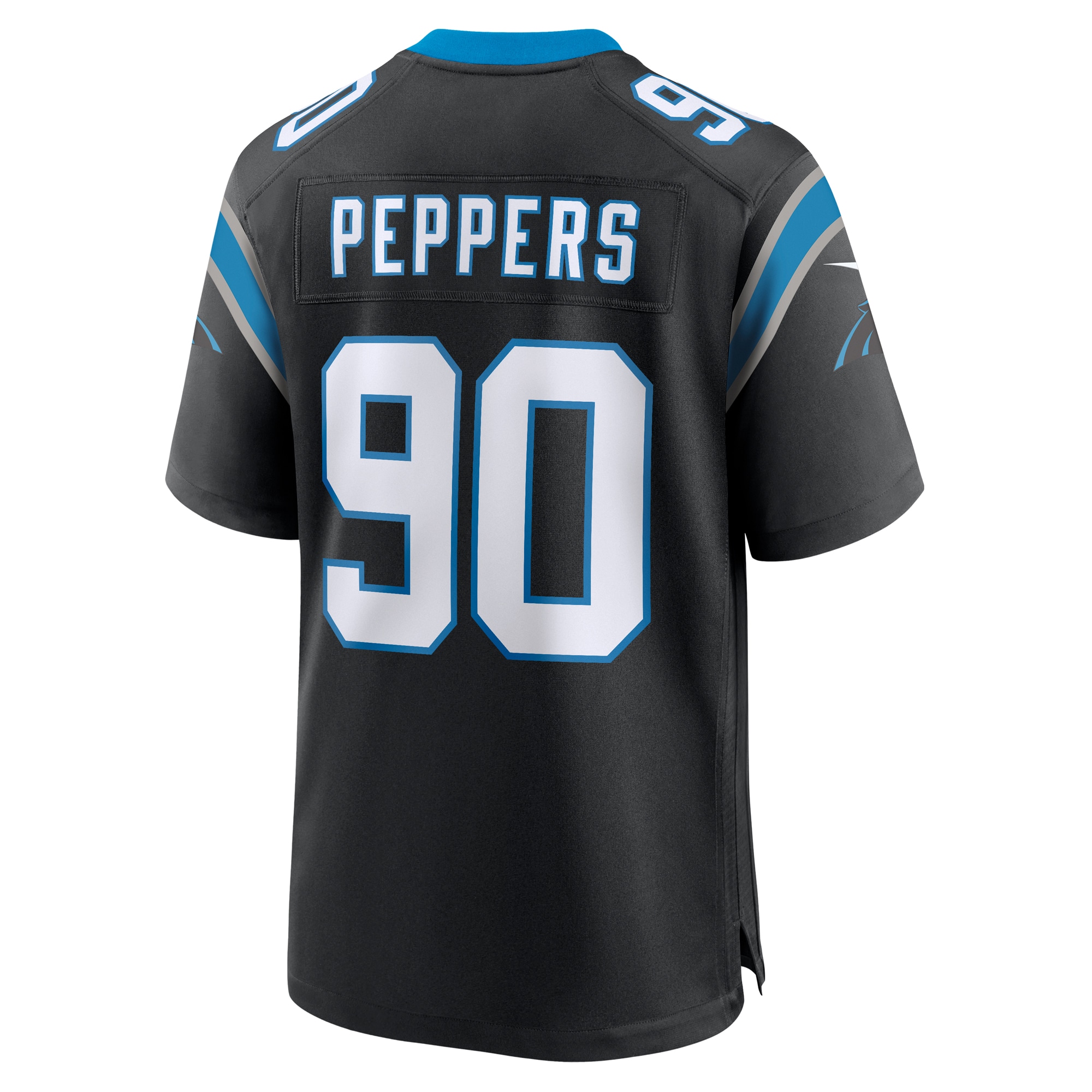 Men's Carolina Panthers Julius Peppers Black Retired Player Game Jersey JS8933 nicesnker - Image 3