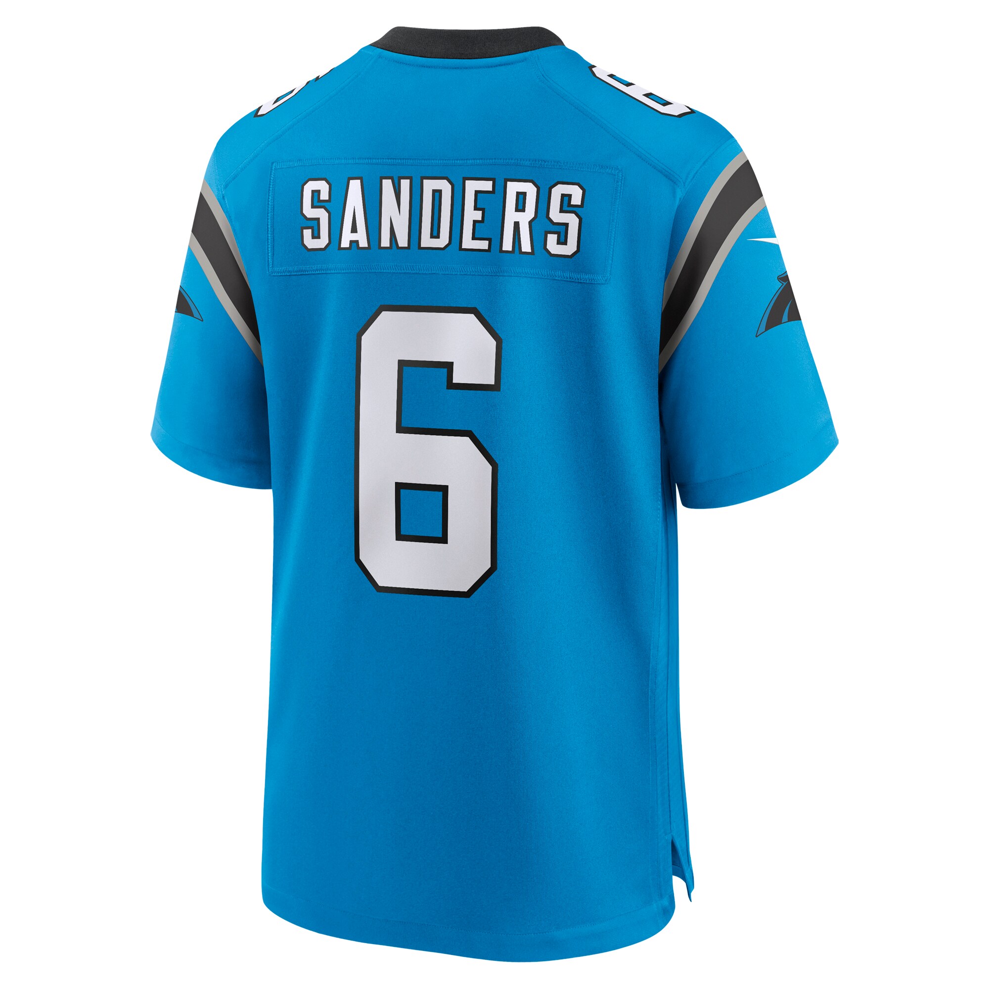 Men's Carolina Panthers Miles Sanders Blue Team Game Jersey JS9223 nicesnker - Image 3