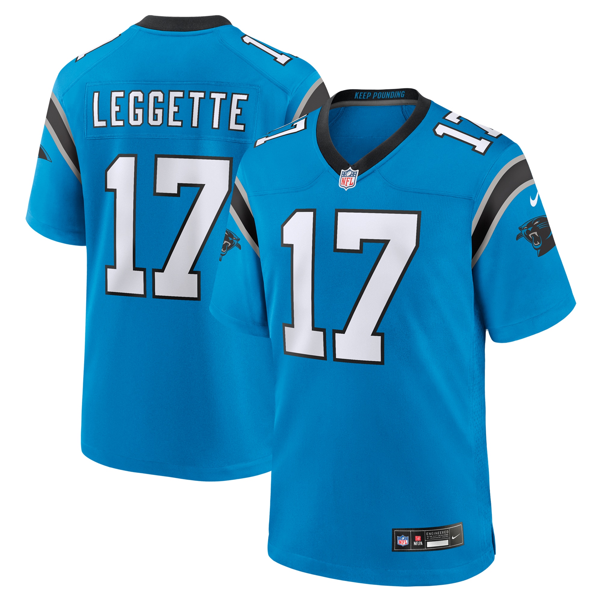 Men's Carolina Panthers Xavier Legette Blue Alternate Game Jersey JS2665 nicesnker