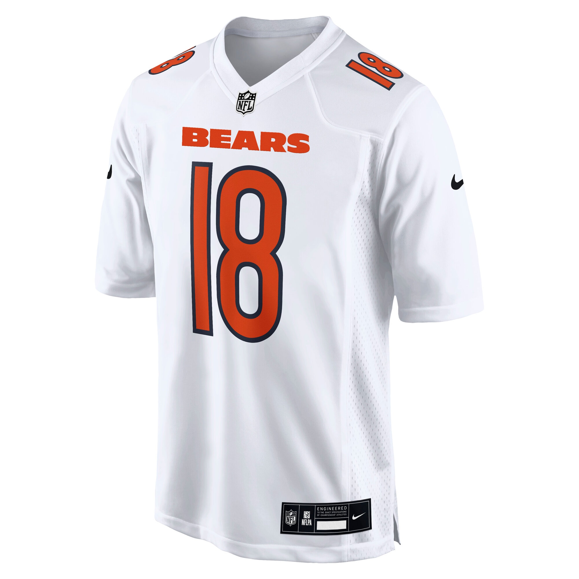 Alternative view of Men's Chicago Bears Caleb Williams Tundra White Fashion Jersey JS1367 nicesnker