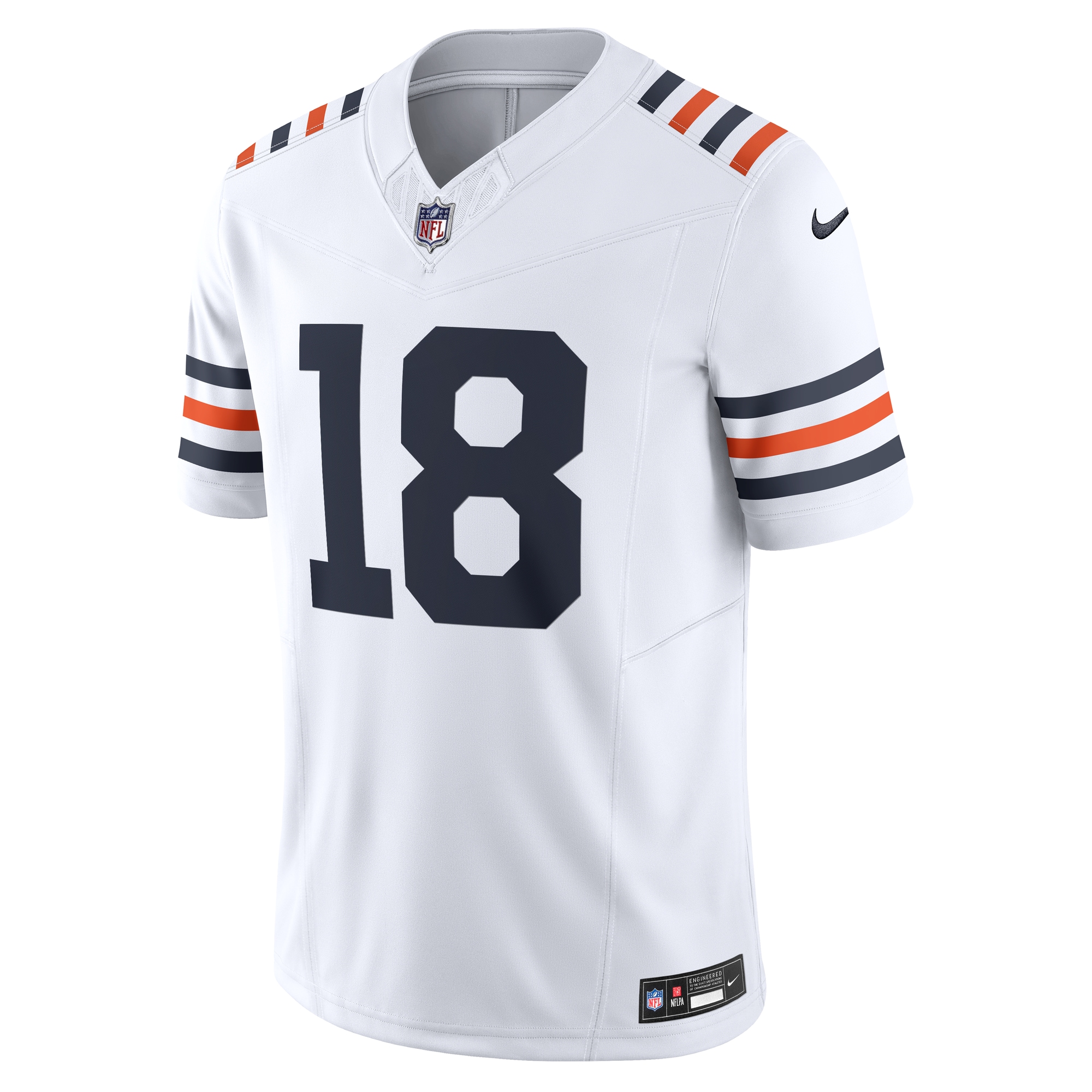 Alternative view of Men's Chicago Bears Caleb Williams White Vapor F.U.S.E. Limited Jersey JS2545 nicesnker