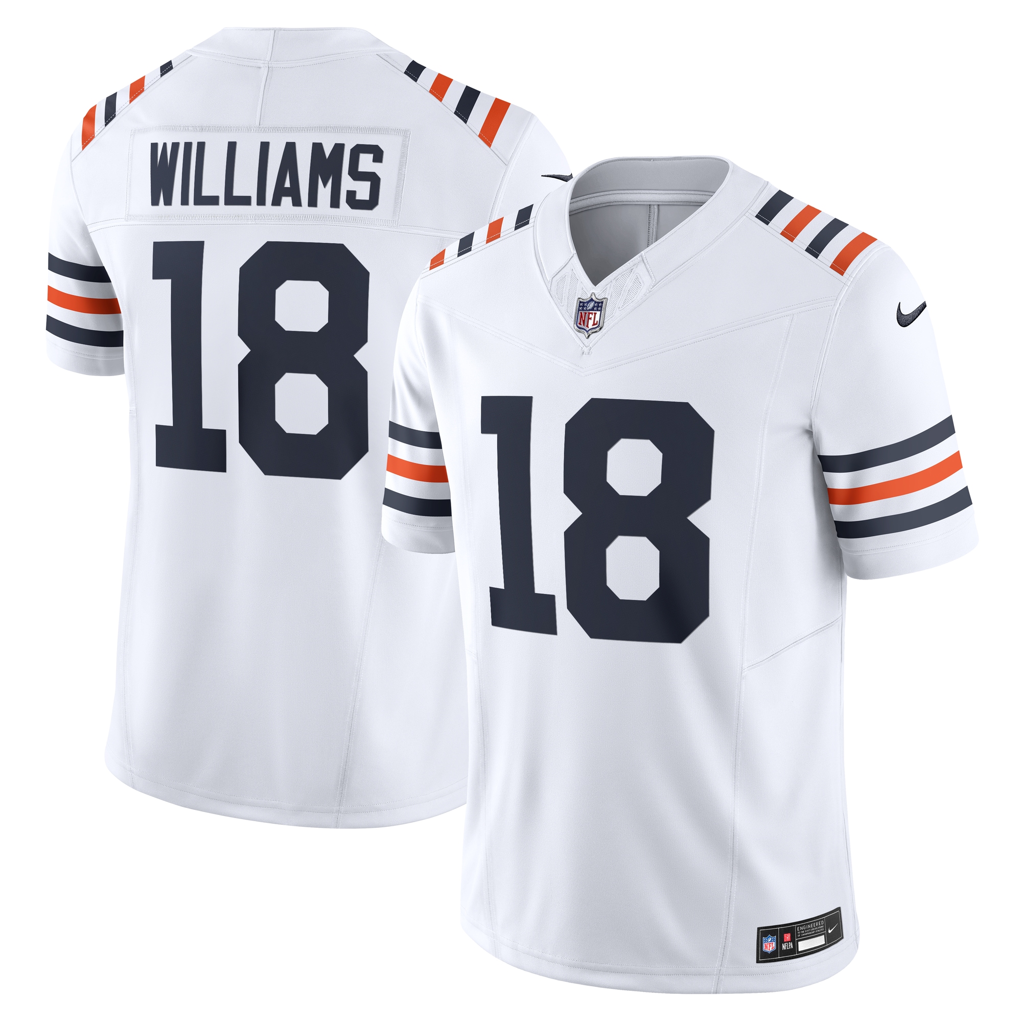 Men's Chicago Bears Caleb Williams White Vapor F.U.S.E. Limited Jersey JS2545 nicesnker
