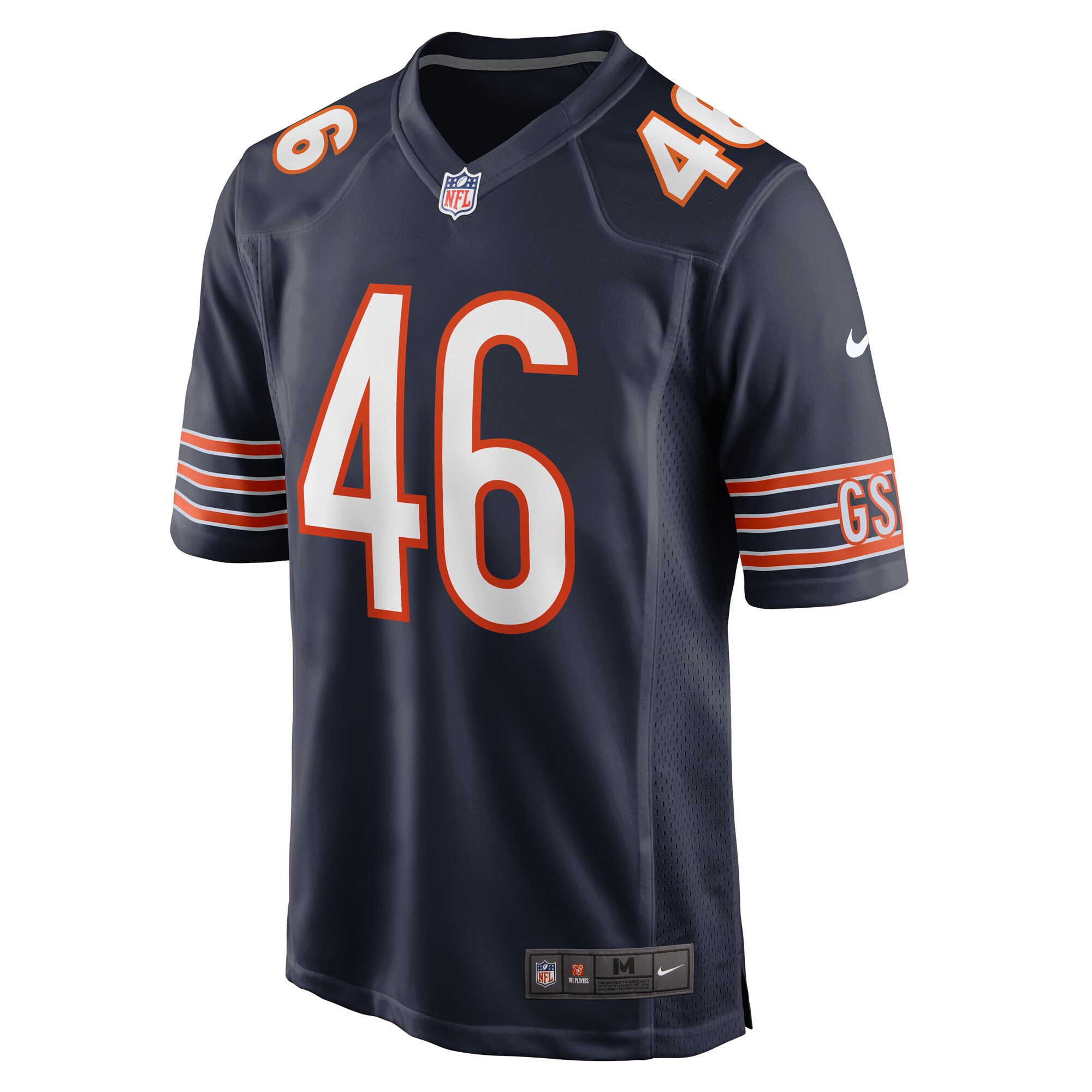 Alternative view of Men's Chicago Bears Christian Matthew Navy Game Jersey JS9621 nicesnker