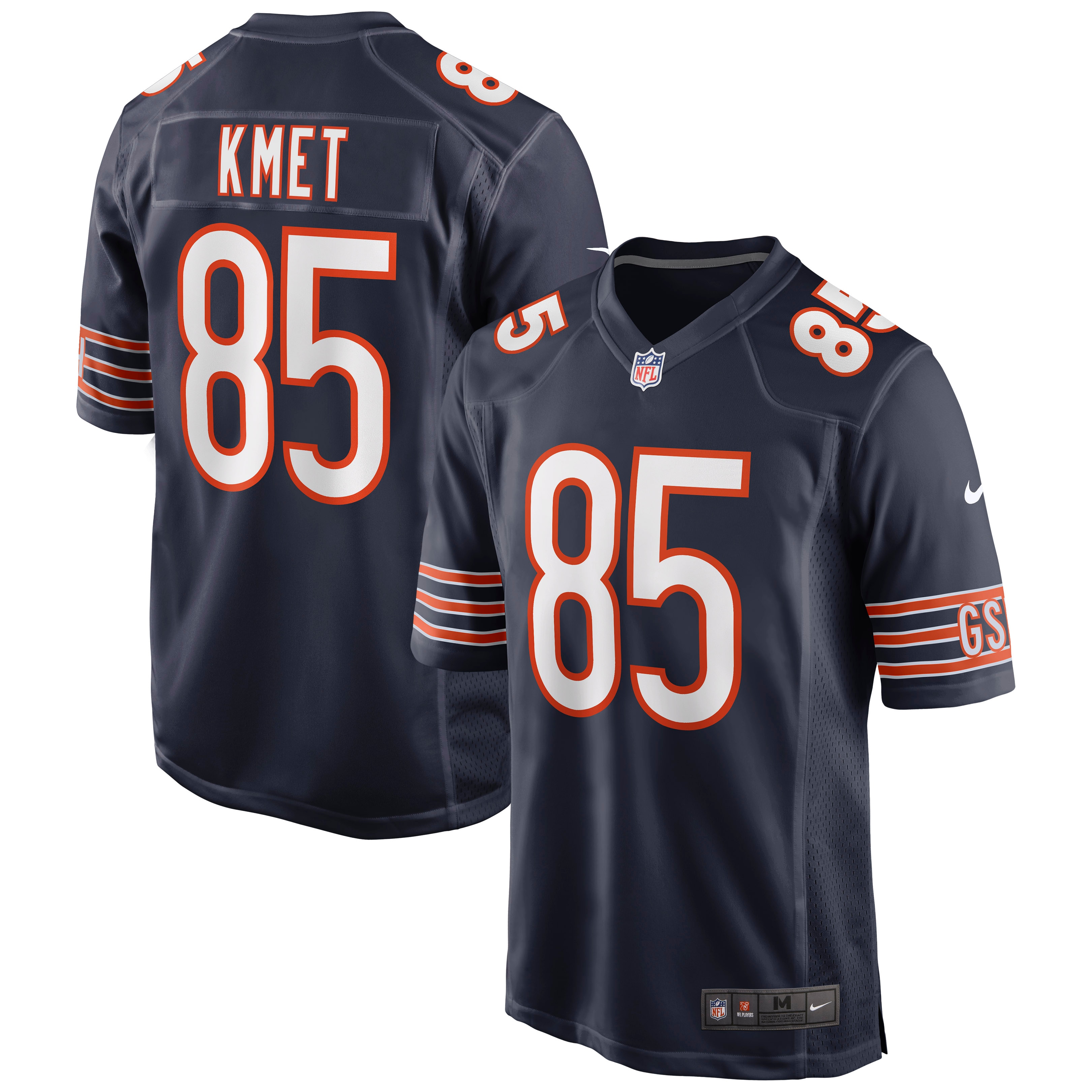 Men's Chicago Bears Cole Kmet Navy Player Game Jersey JS3588 nicesnker