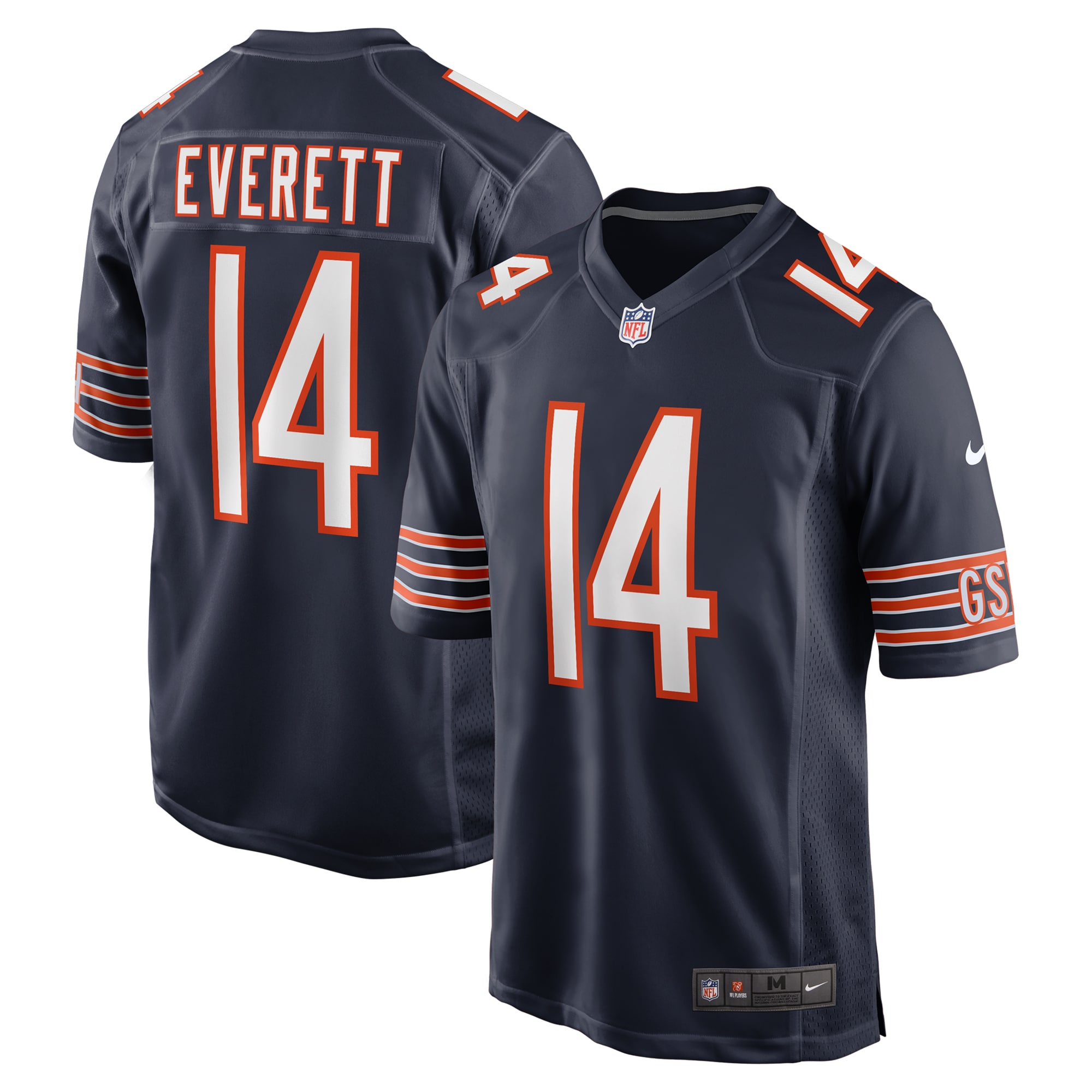 Men's Chicago Bears Gerald Everett Navy Game Jersey JS2477 nicesnker