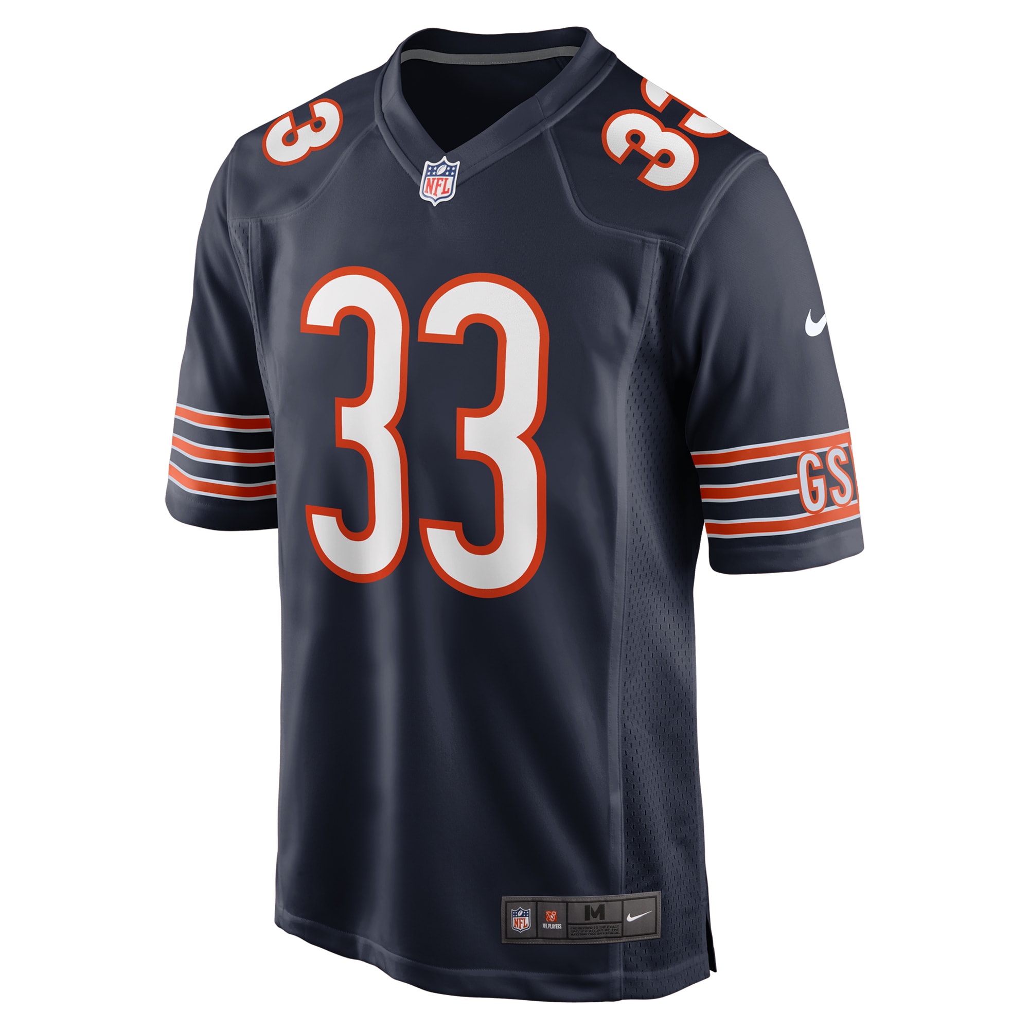 Alternative view of Men's Chicago Bears Ian Wheeler Navy Game Jersey JS4071 nicesnker