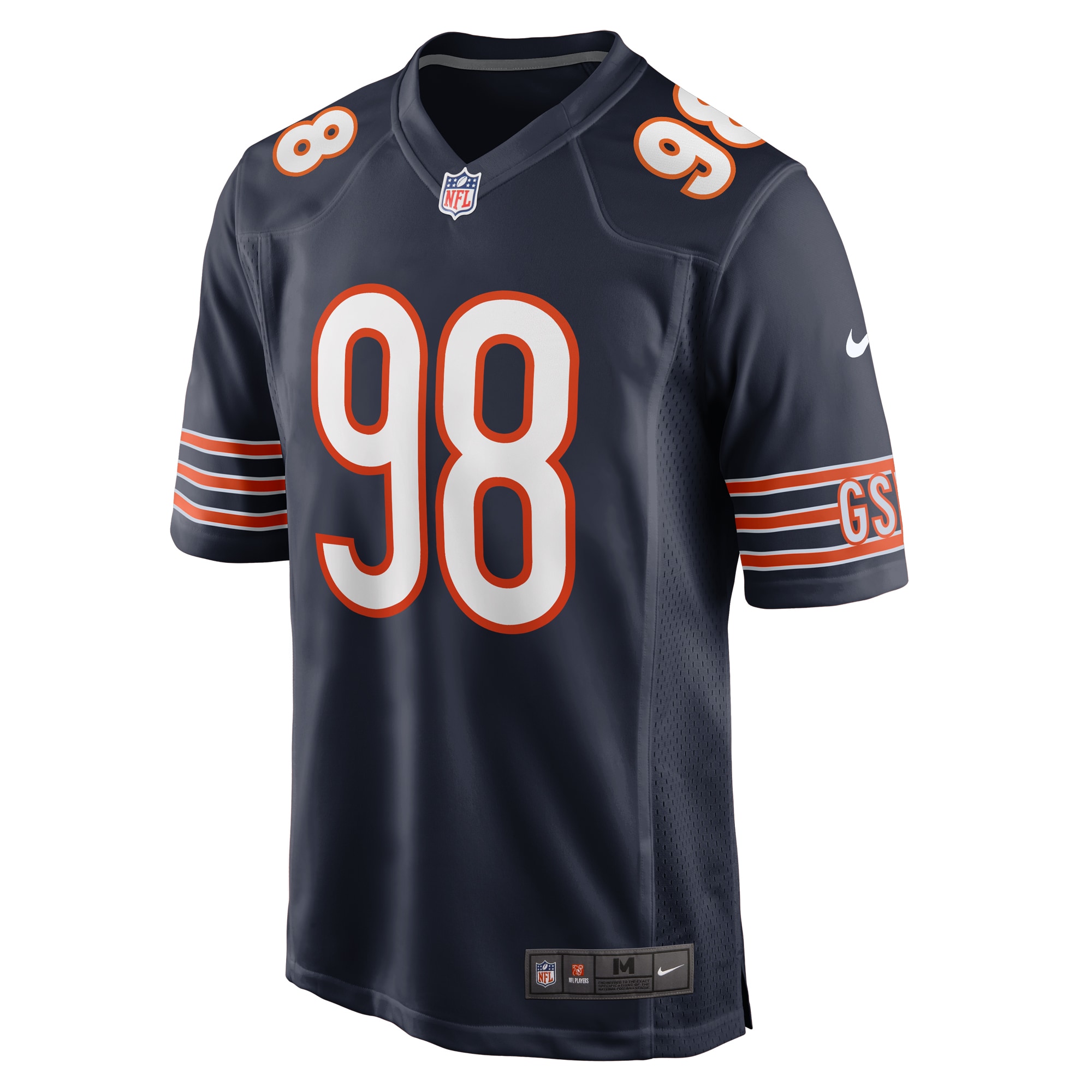 Alternative view of Men's Chicago Bears Montez Sweat Navy Game Jersey JS5285 nicesnker