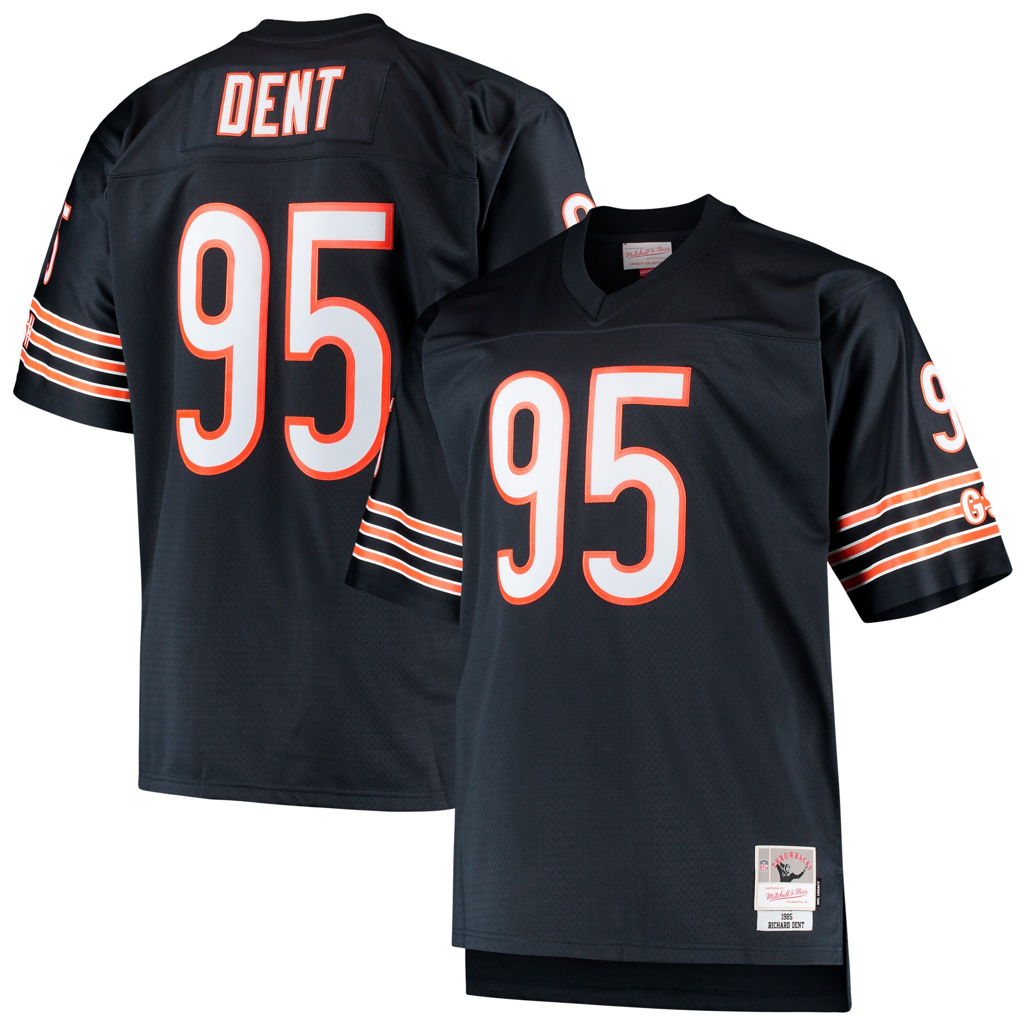 Men's Chicago Bears Richard Dent Mitchell & Ness Navy Big & Tall 1985 Retired Player Jersey JS7513 nicesnker