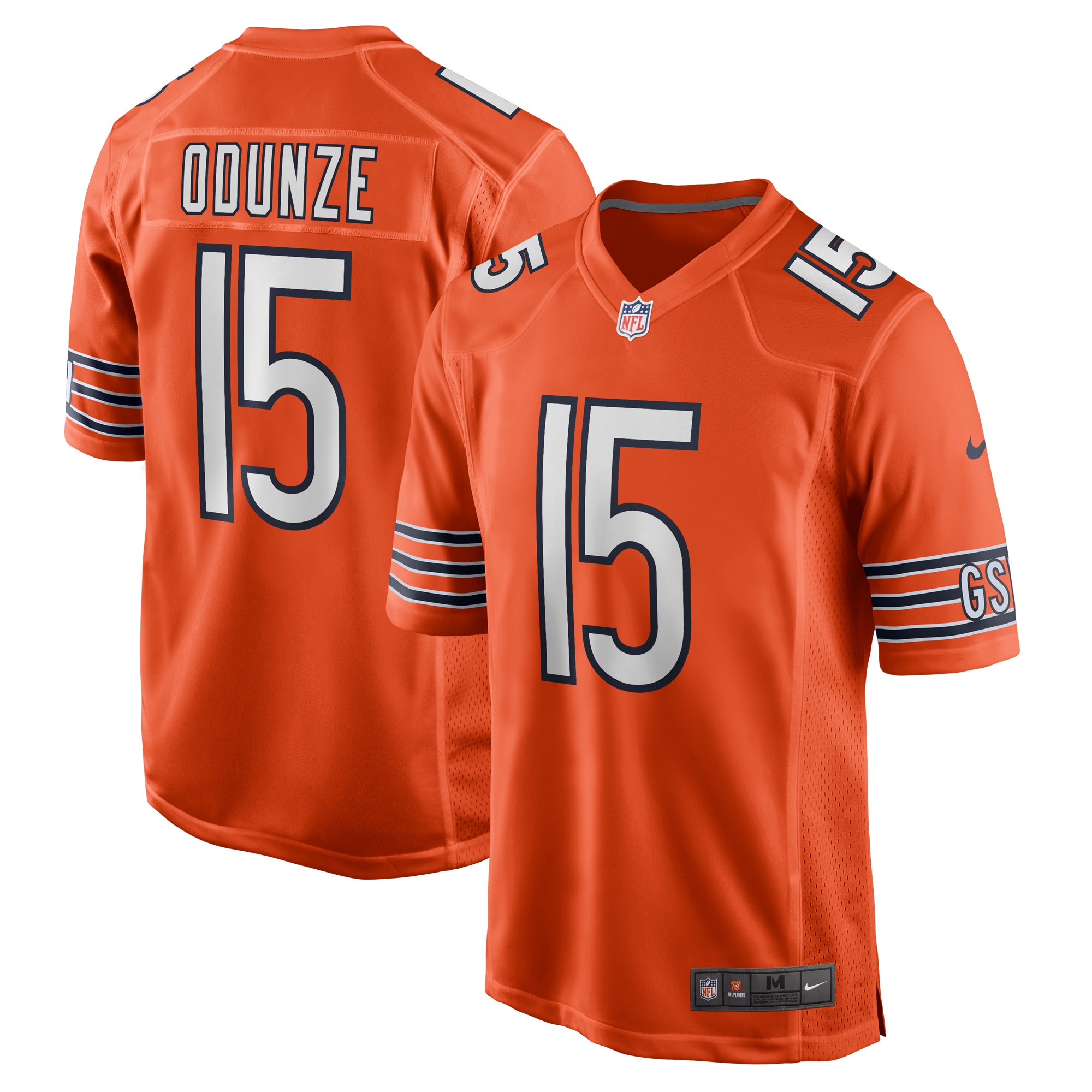 Men's Chicago Bears Rome Odunze Orange Alternate Game Jersey JS4462 nicesnker
