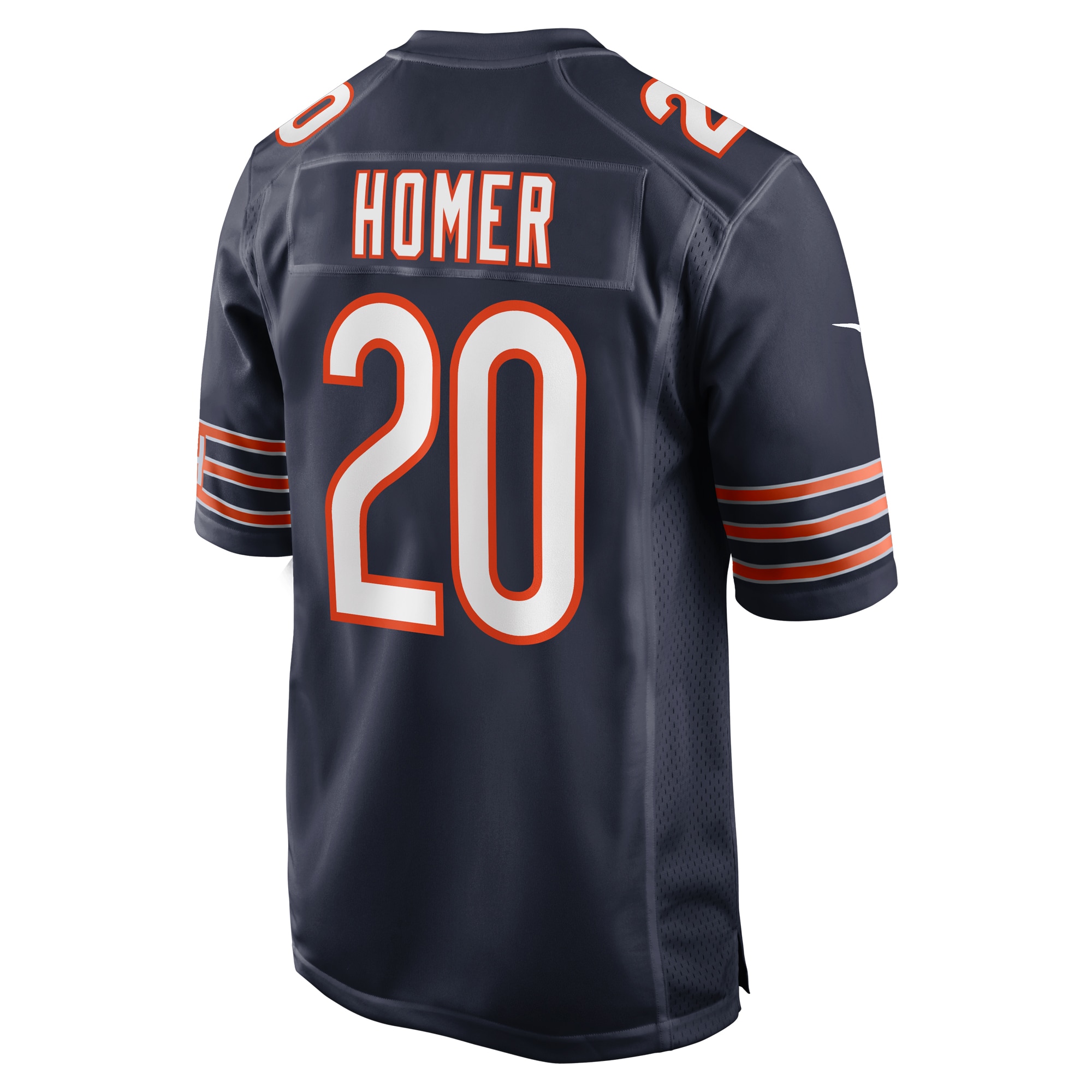 Men's Chicago Bears Travis Homer Navy Game Player Jersey JS9232 nicesnker - Image 3