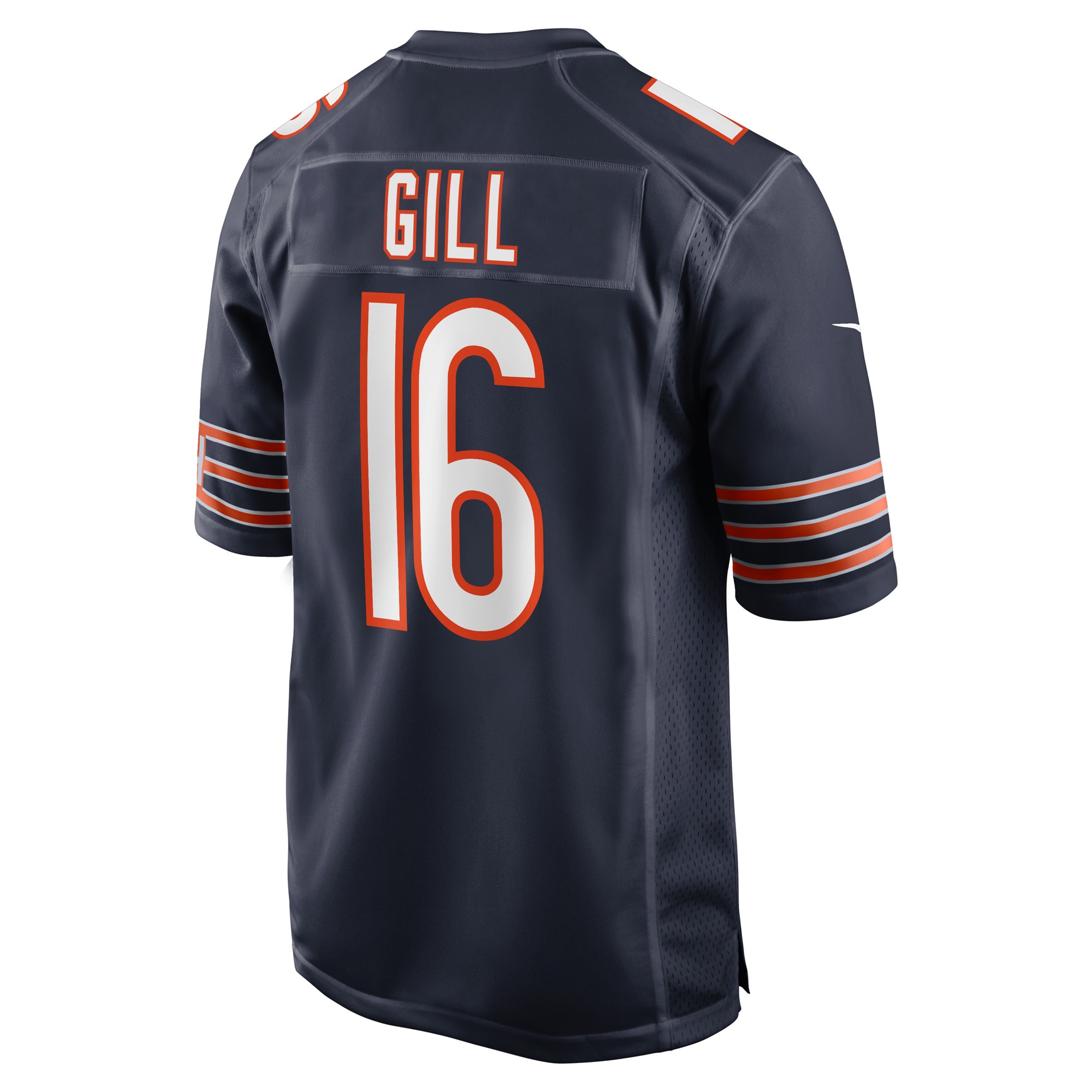 Men's Chicago Bears Trenton Gill Navy Game Player Jersey JS4414 nicesnker - Image 3