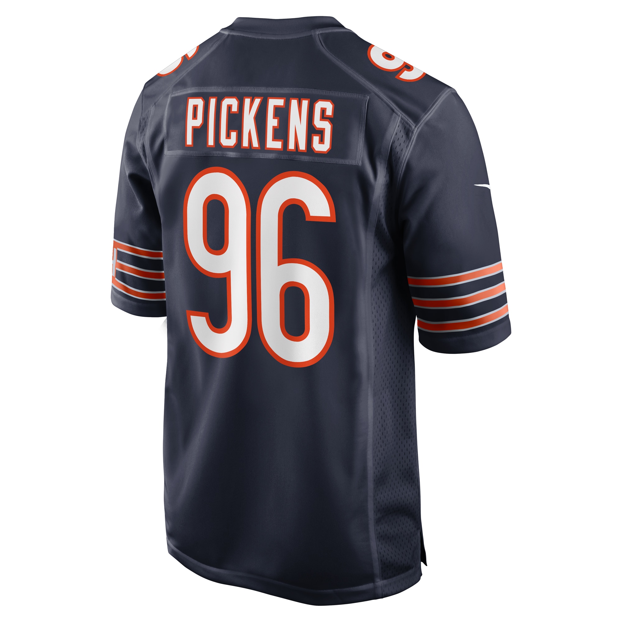 Men's Chicago Bears Zacch Pickens Navy Team Game Jersey JS2638 nicesnker - Image 3