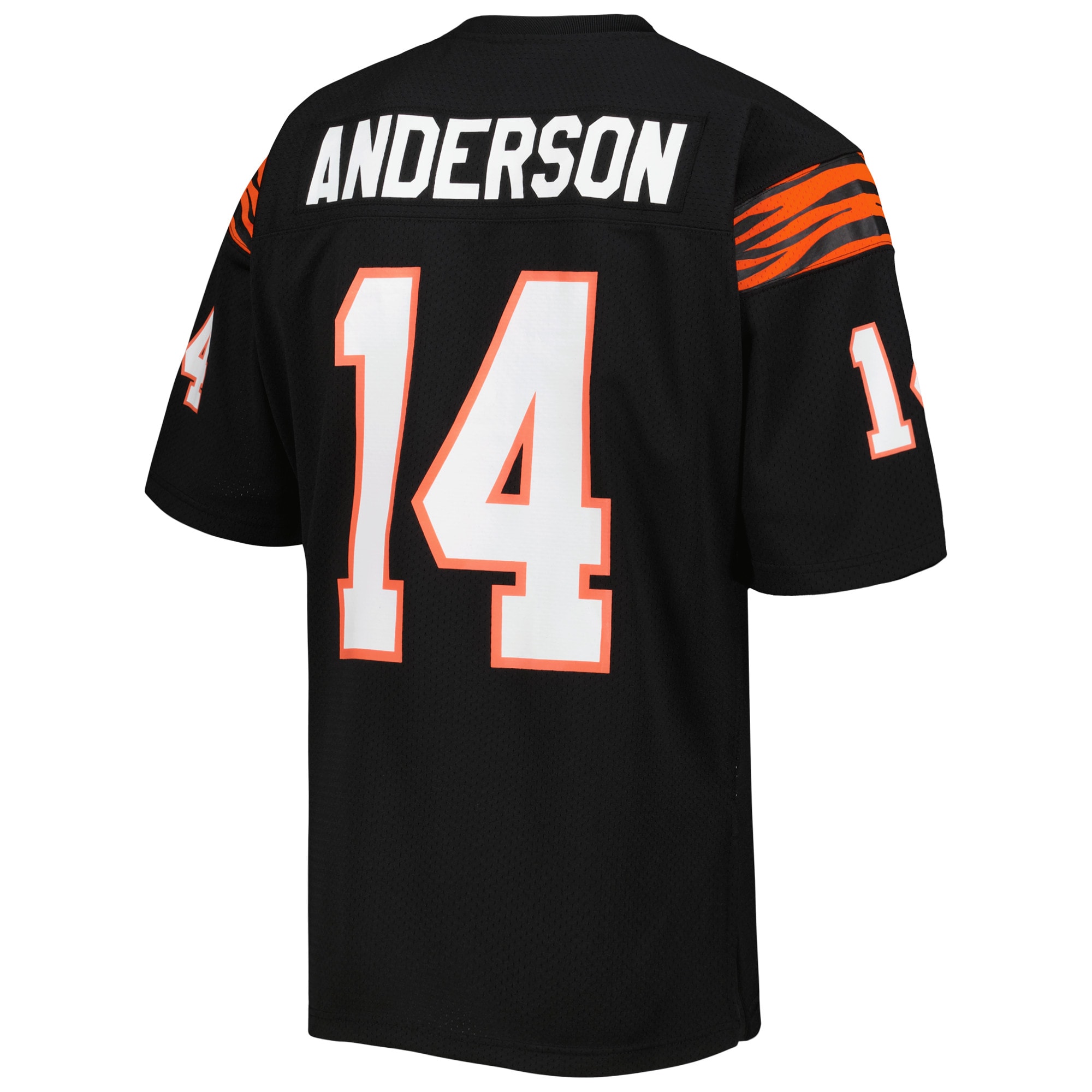 Men's Cincinnati Bengals 1981 Ken Anderson Mitchell & Ness Black Throwback Retired Player Jersey JS4182 nicesnker - Image 3