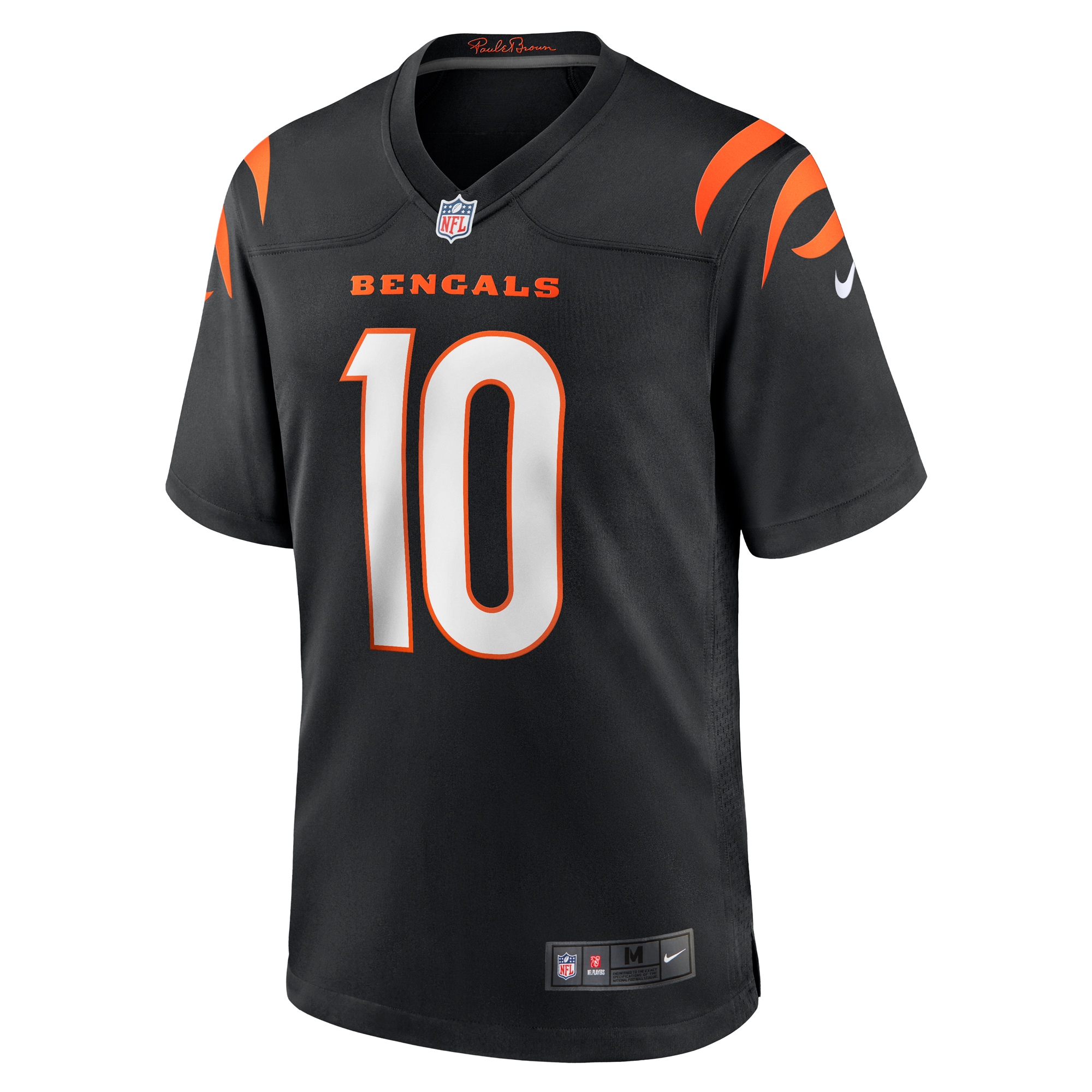 Alternative view of Men's Cincinnati Bengals Brad Robbins Black Team Game Jersey JS1451 nicesnker