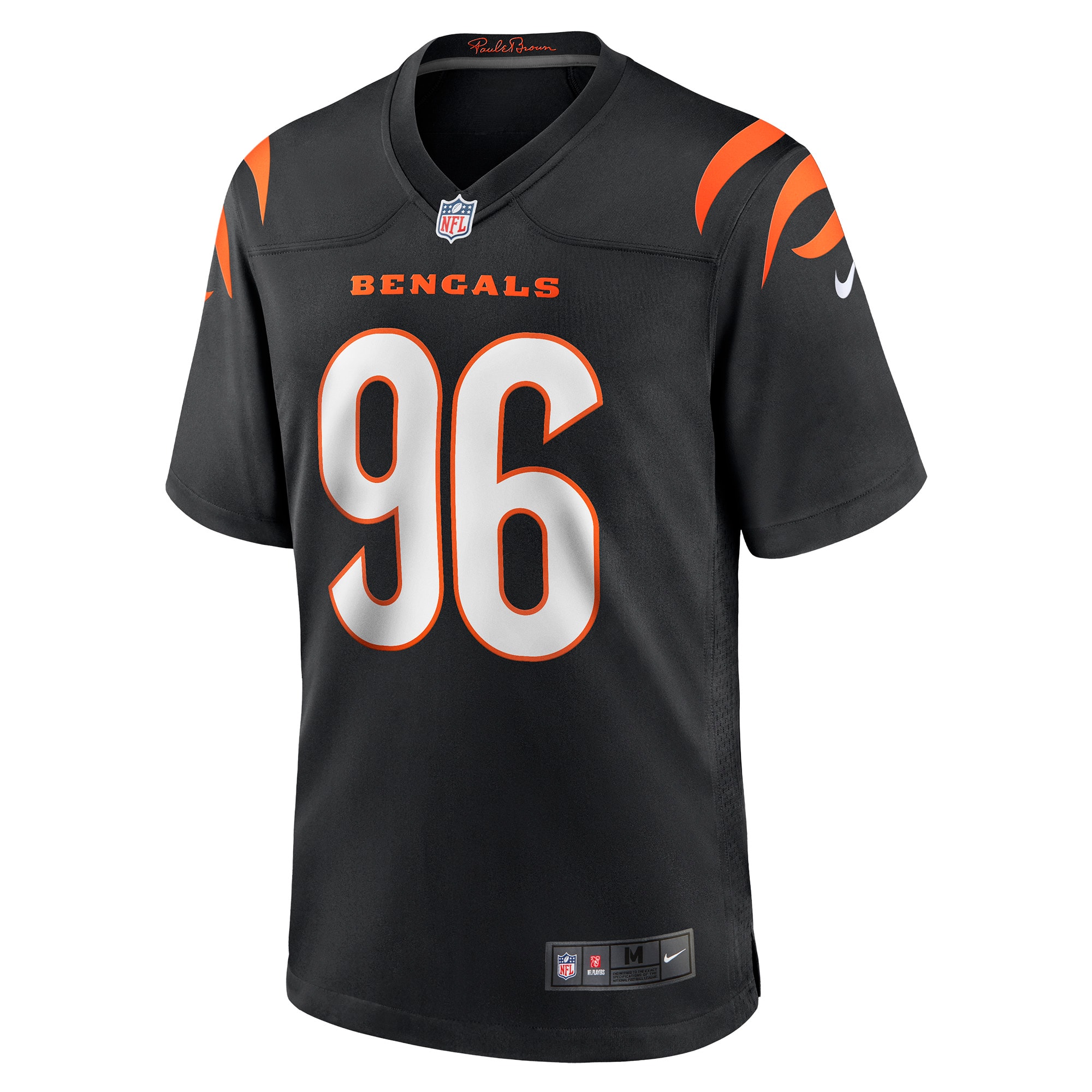 Alternative view of Men's Cincinnati Bengals Cam Sample Black Game Jersey JS7281 nicesnker