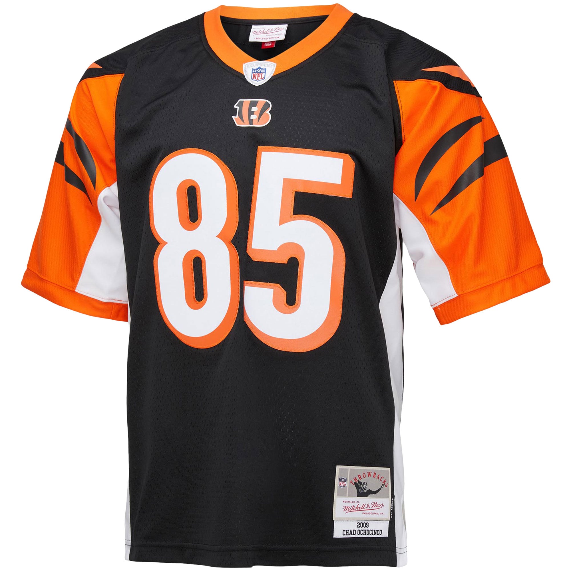 Alternative view of Men's Cincinnati Bengals Chad Ochocinco Mitchell & Ness Black Big & Tall 2009 Retired Player Jersey JS8534 nicesnker