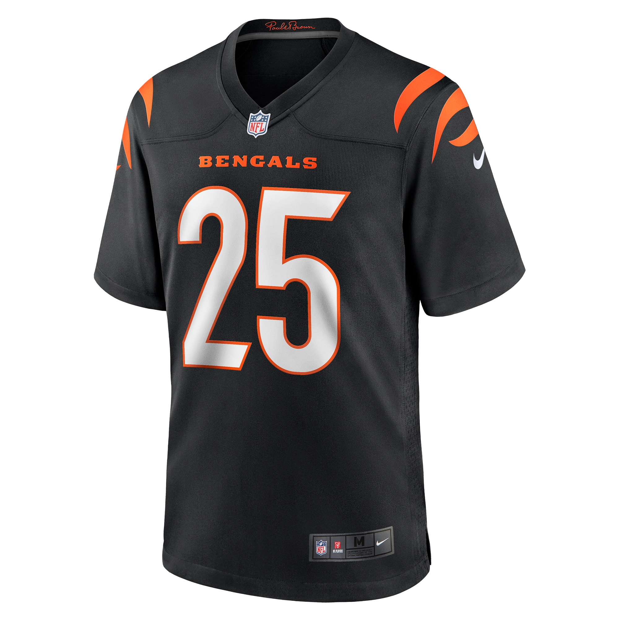 Alternative view of Men's Cincinnati Bengals Chris Evans Black Game Jersey JS6552 nicesnker