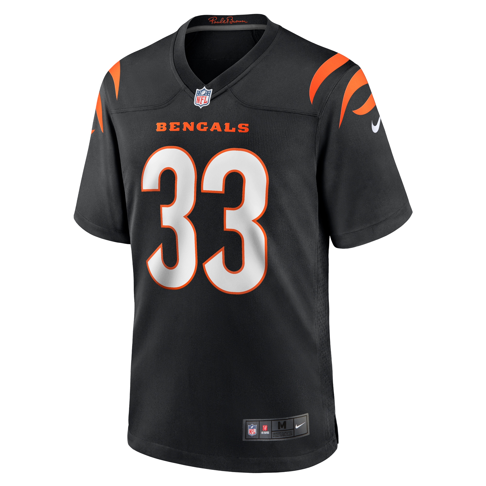 Alternative view of Men's Cincinnati Bengals Daijahn Anthony Black Game Jersey JS9458 nicesnker