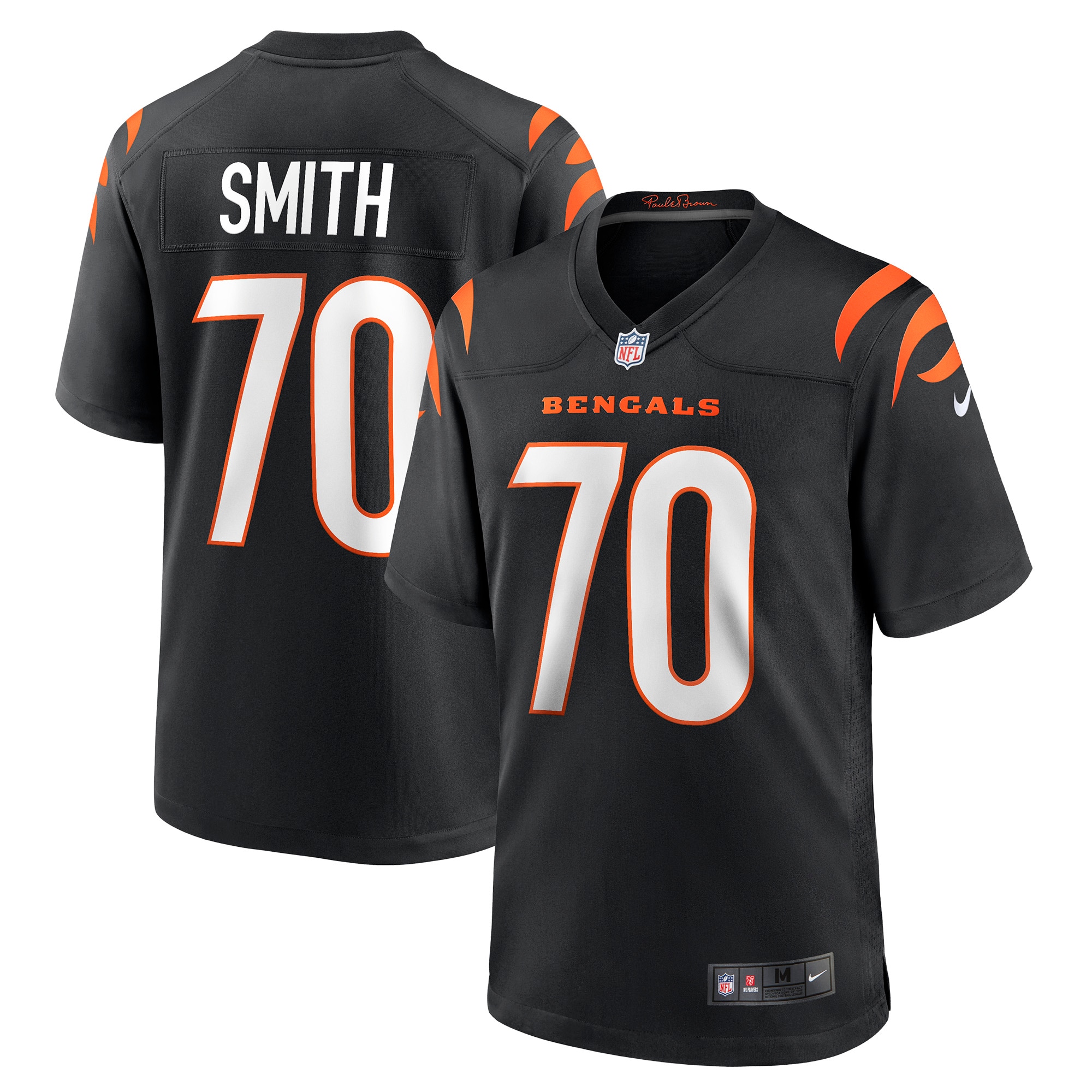 Men's Cincinnati Bengals D'Ante Smith Black Game Jersey JS2306 nicesnker