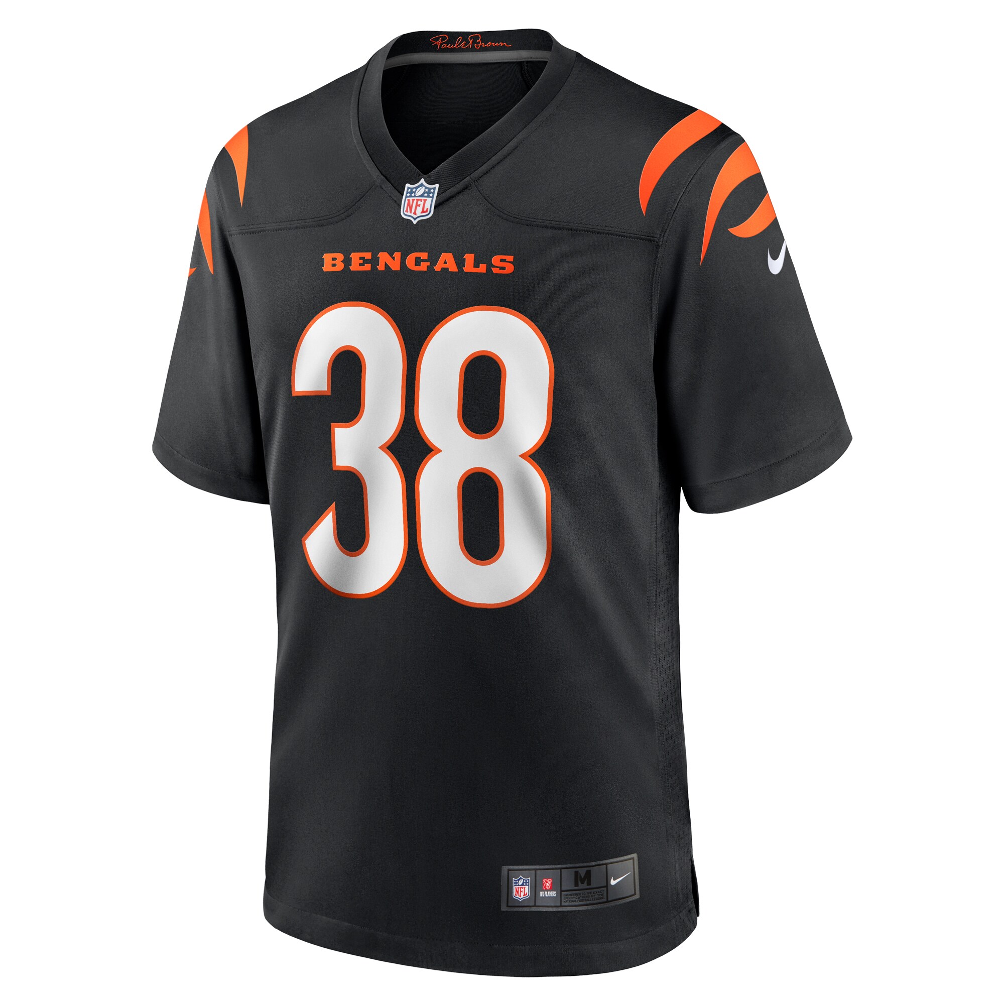Alternative view of Men's Cincinnati Bengals DJ Ivey Black Team Game Jersey JS2293 nicesnker