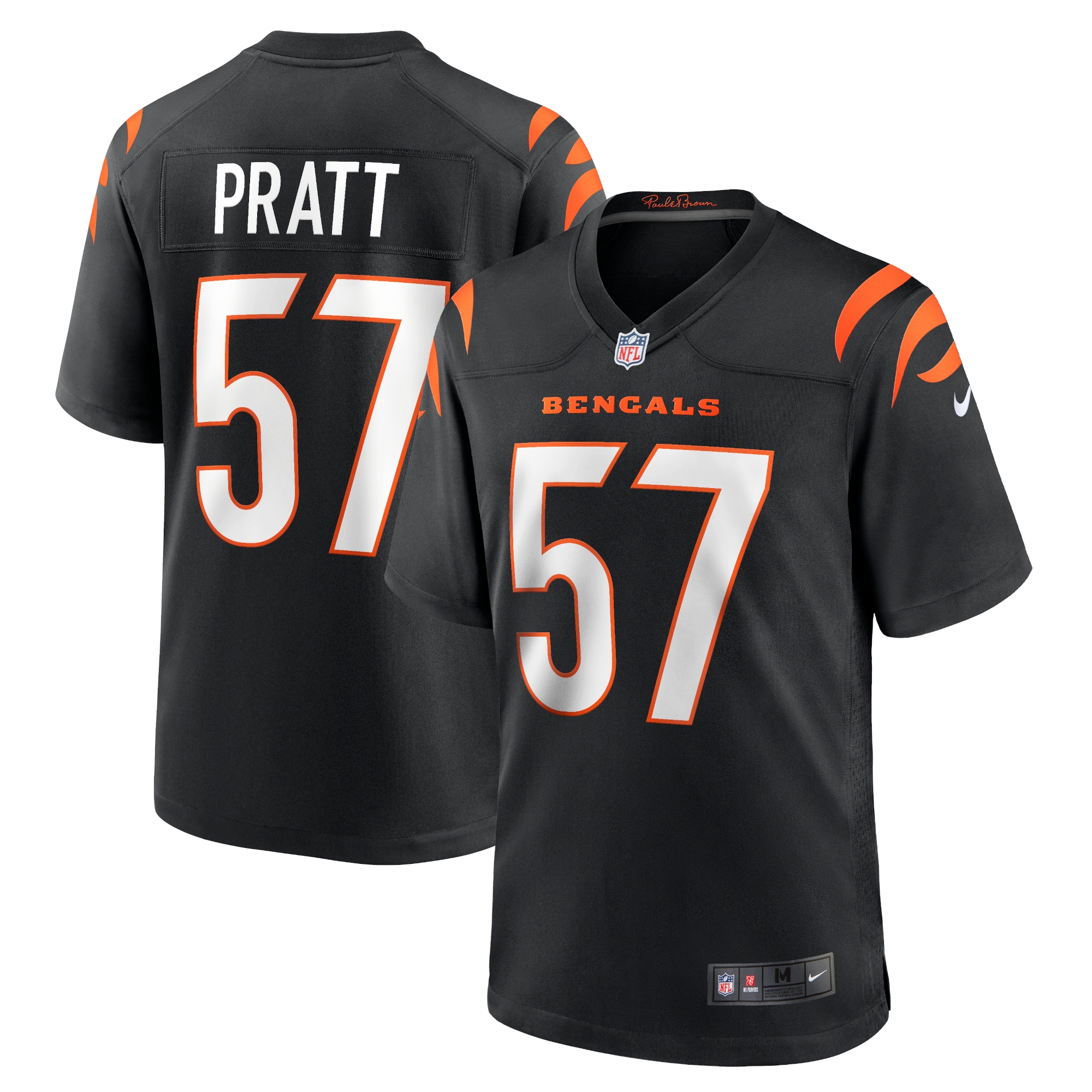 Men's Cincinnati Bengals Germaine Pratt Black Game Jersey JS2390 nicesnker