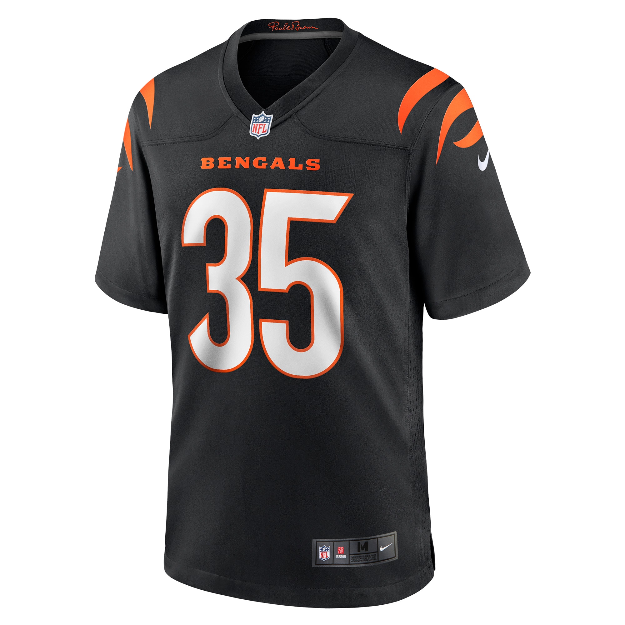 Alternative view of Men's Cincinnati Bengals Jalen Davis Black Game Player Jersey JS3669 nicesnker