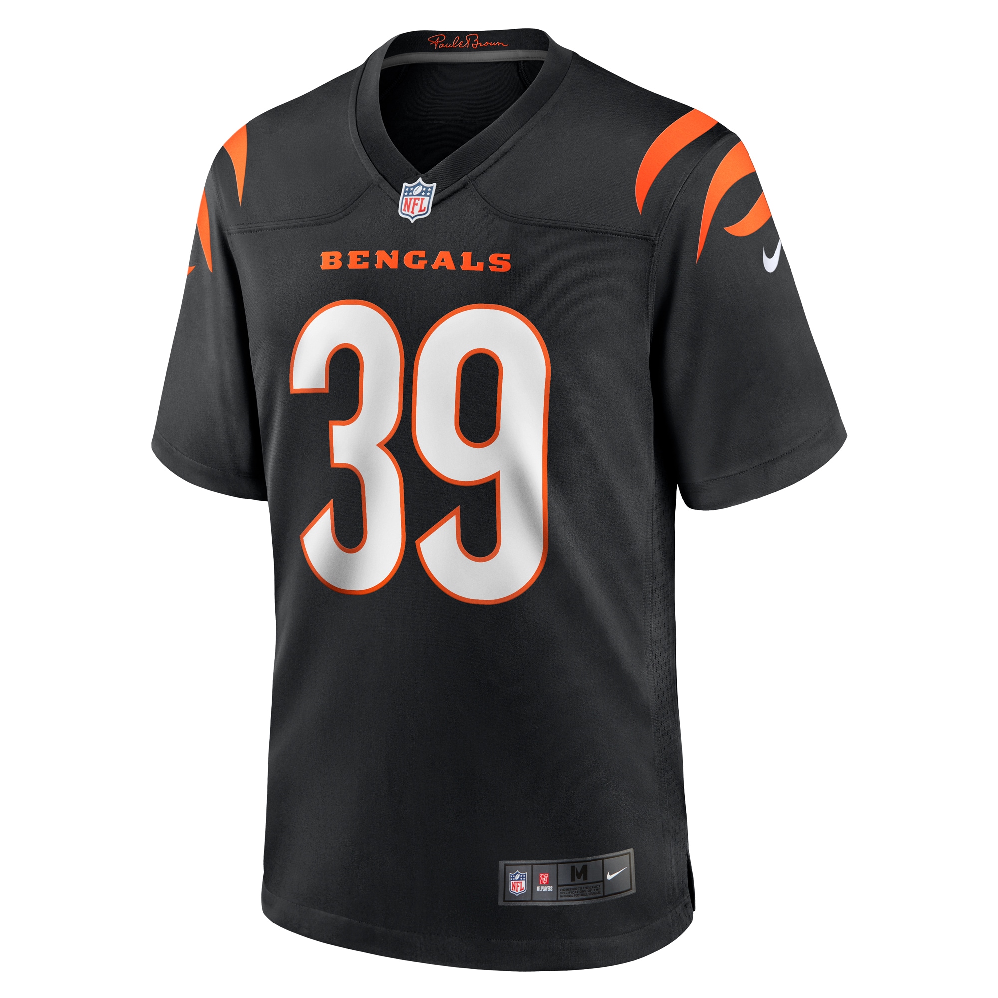 Alternative view of Men's Cincinnati Bengals Lance Robinson Black Game Jersey JS7912 nicesnker