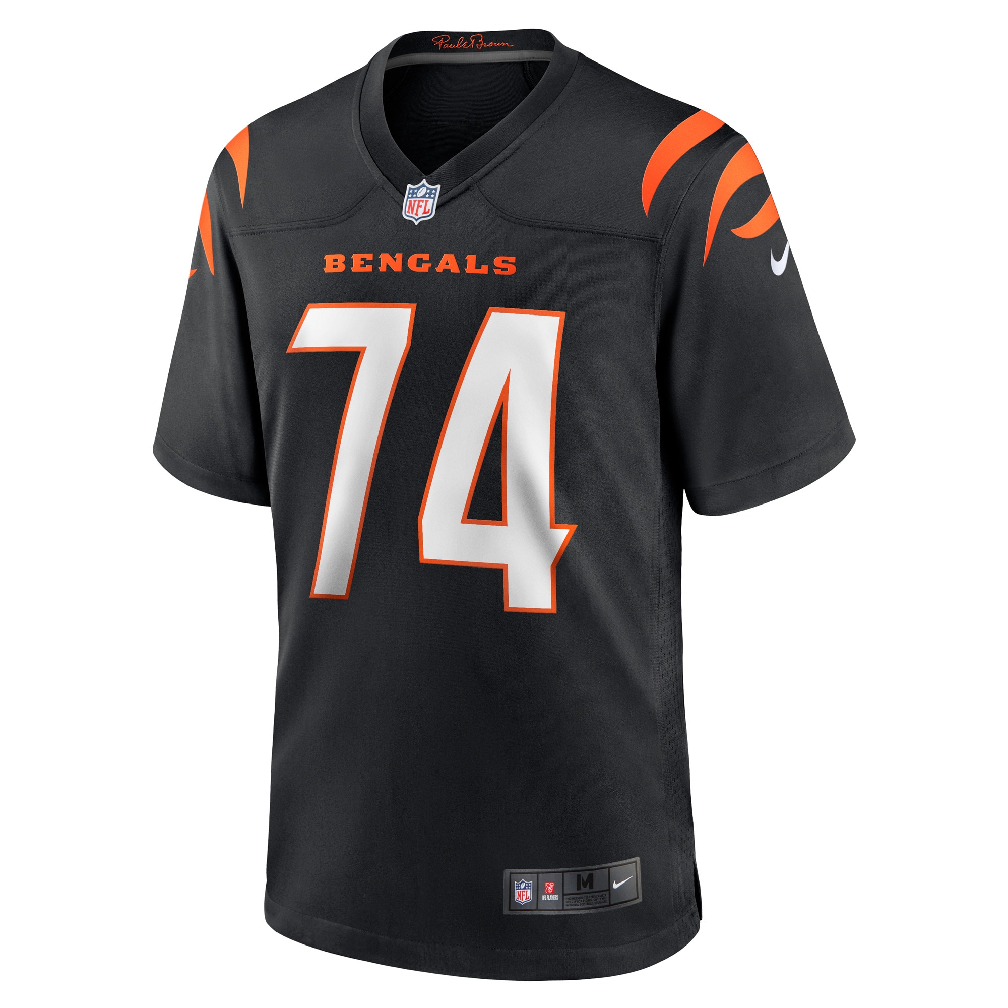 Alternative view of Men's Cincinnati Bengals Max Scharping Black Game Player Jersey JS5125 nicesnker