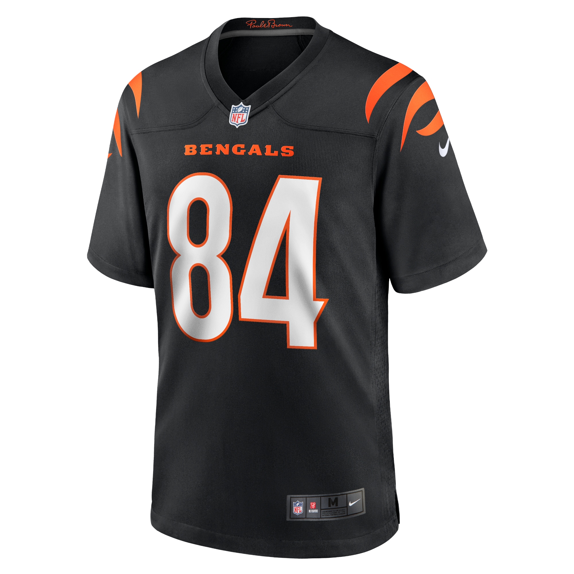 Alternative view of Men's Cincinnati Bengals Mitchell Wilcox Black Player Game Jersey JS6725 nicesnker