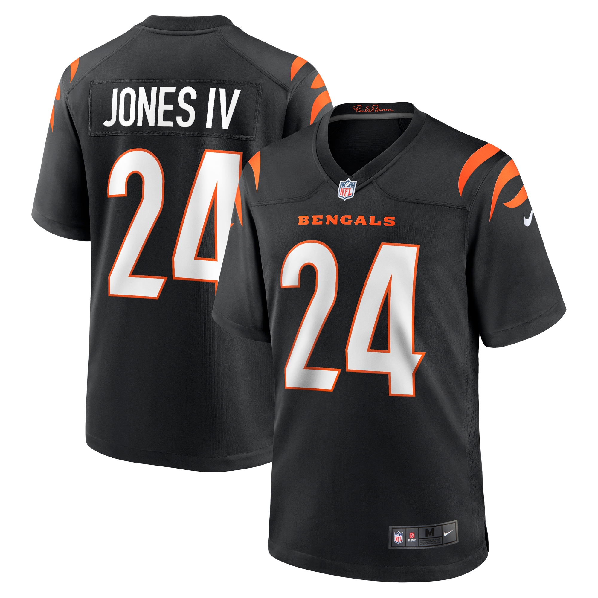 Men's Cincinnati Bengals Sidney Jones Black Game Jersey JS7358 nicesnker
