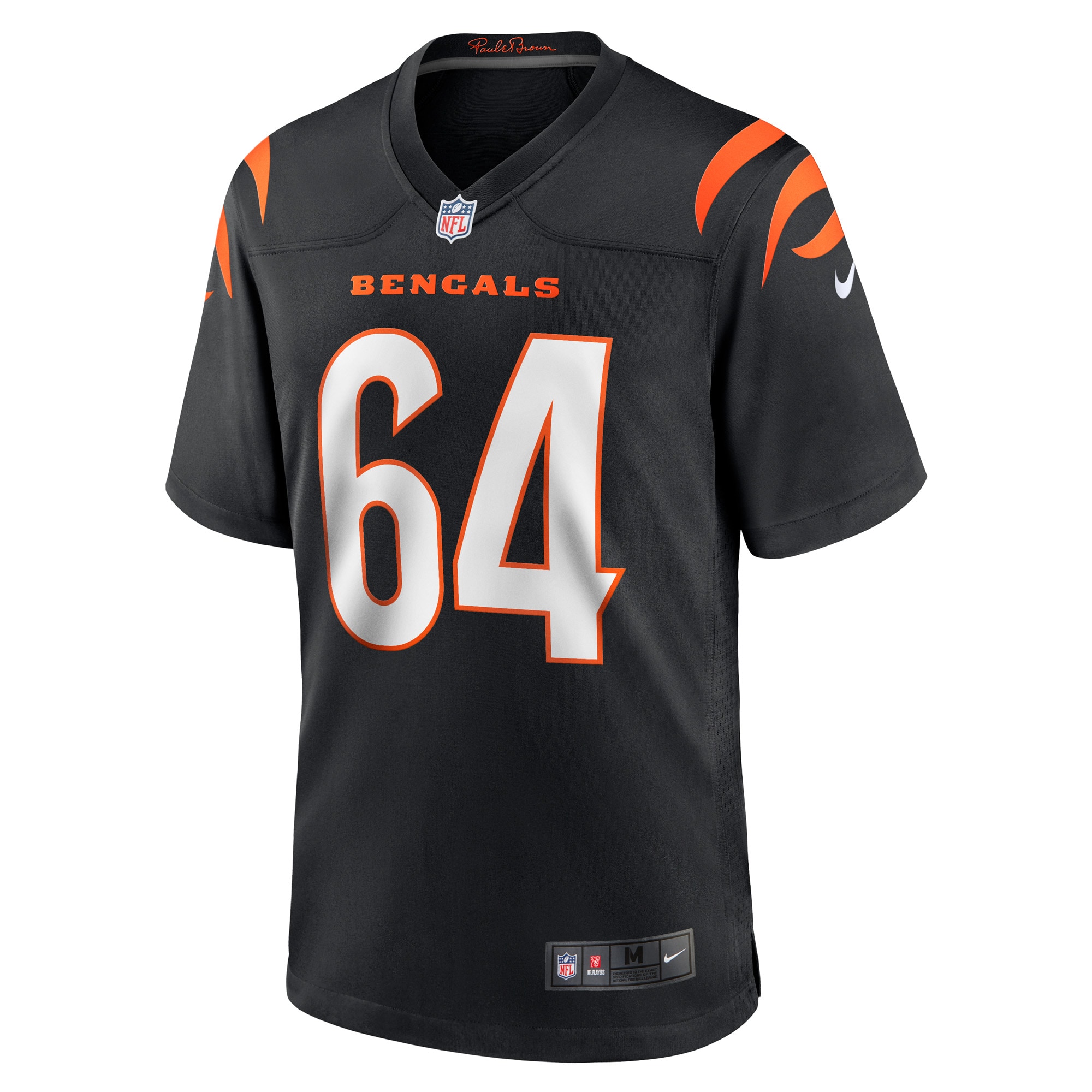 Alternative view of Men's Cincinnati Bengals Ted Karras Black Game Player Jersey JS7482 nicesnker