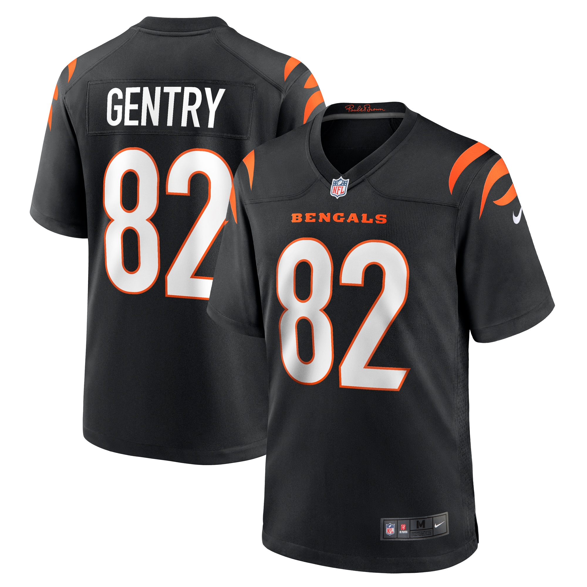 Men's Cincinnati Bengals Zach Gentry Black Game Jersey JS2205 nicesnker