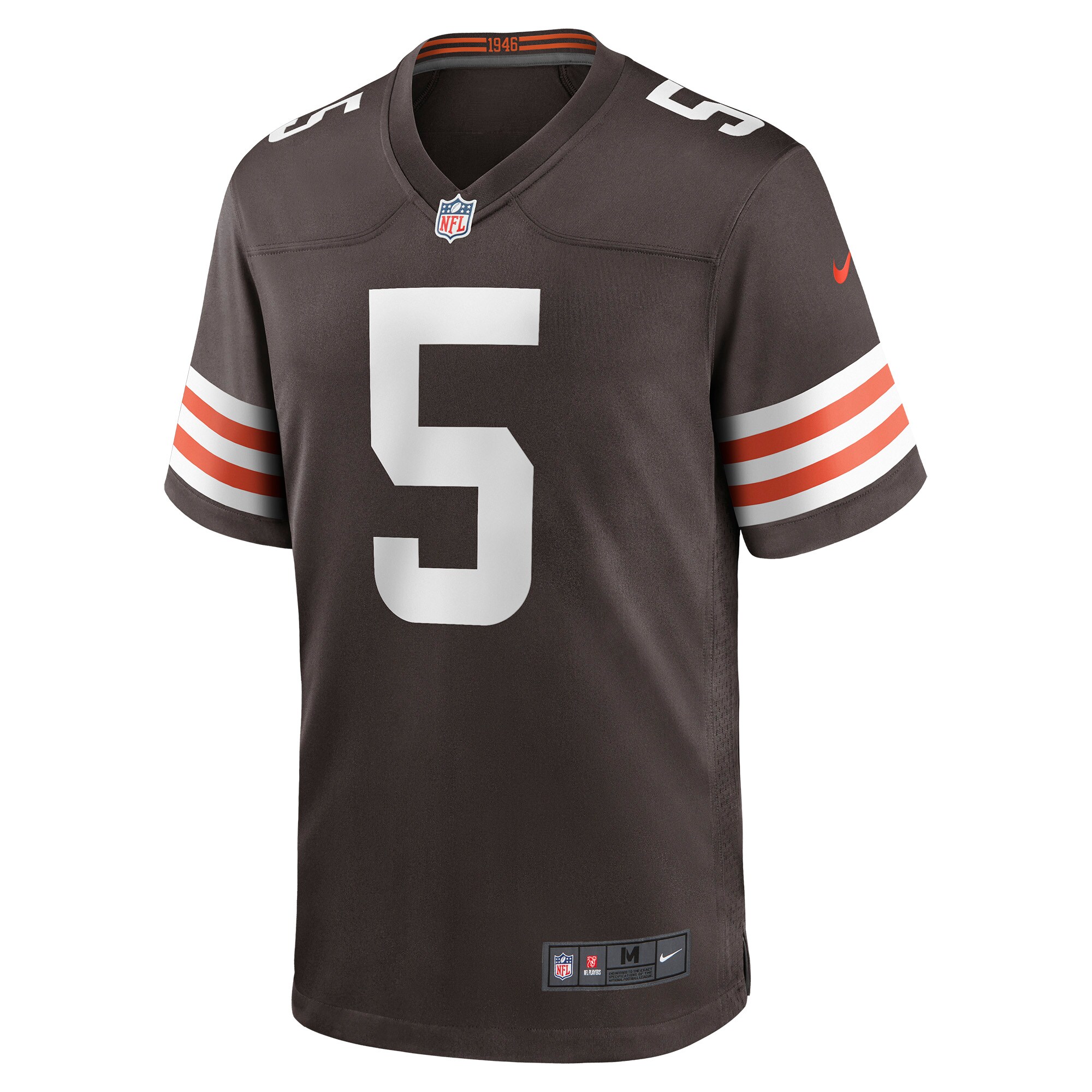 Alternative view of Men's Cleveland Browns Anthony Walker Jr. Brown Player Game Jersey JS8096 nicesnker